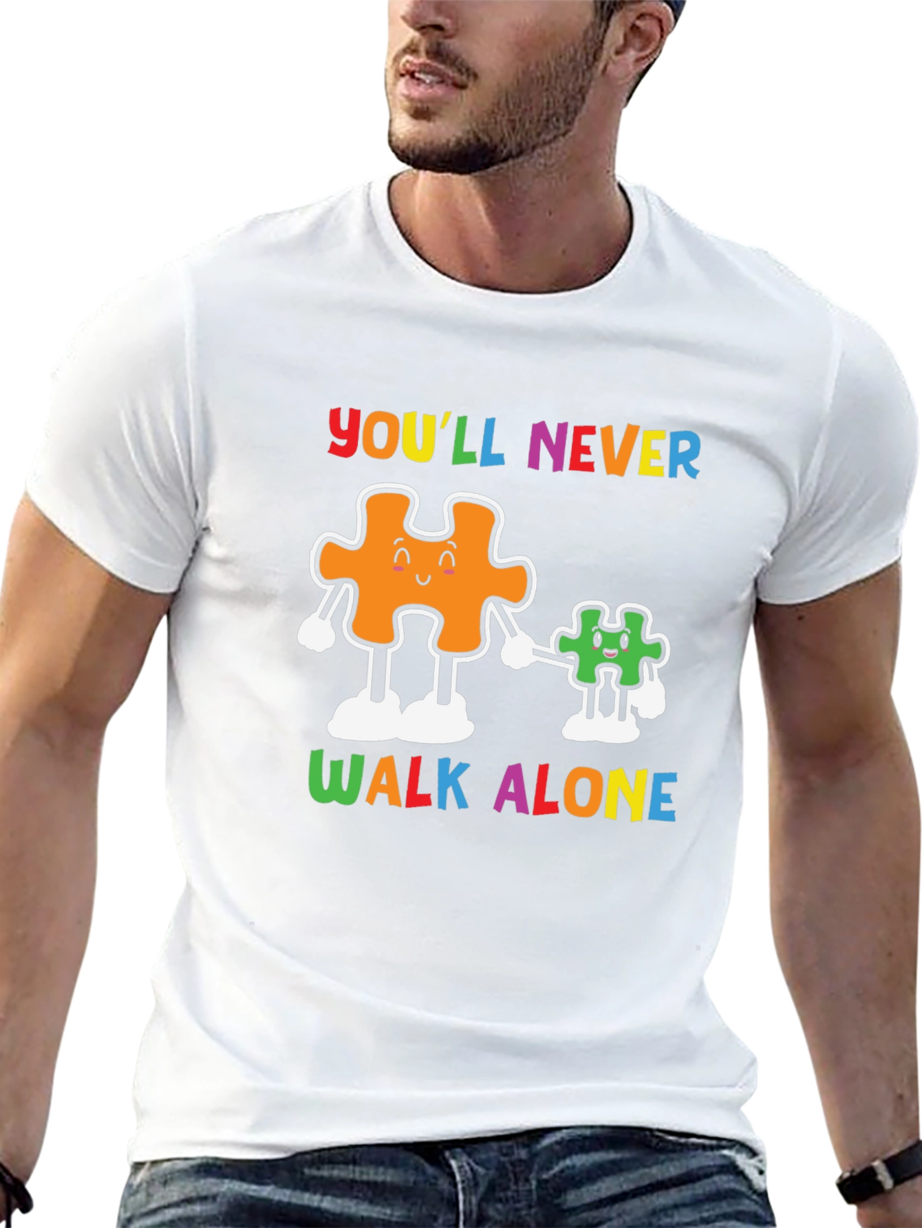 Youll Never Walk Alone Autism Awareness T-Shirt