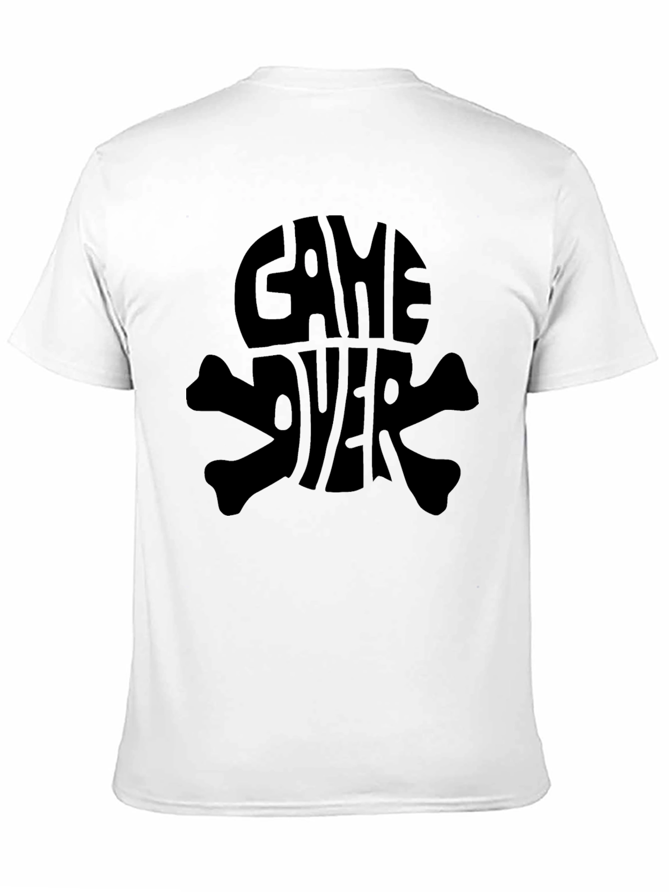 Game Over Skull T-Shirt - Gamer Graphic Tee