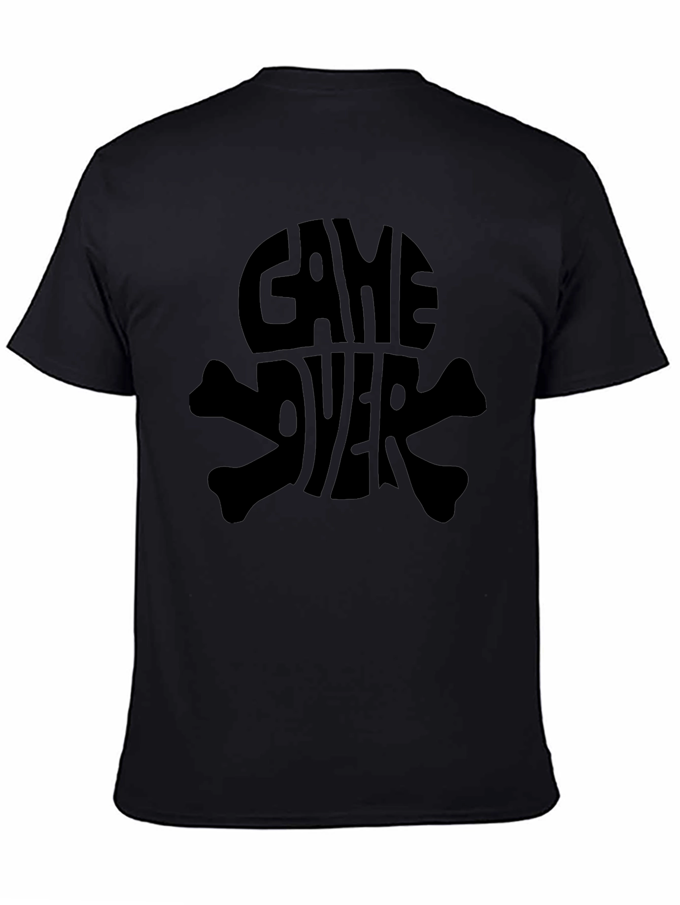 Game Over Skull T-Shirt - Gamer Graphic Tee