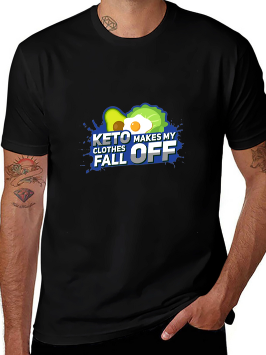 Keto Makes My Clothes Fall Off - Black T-Shirt