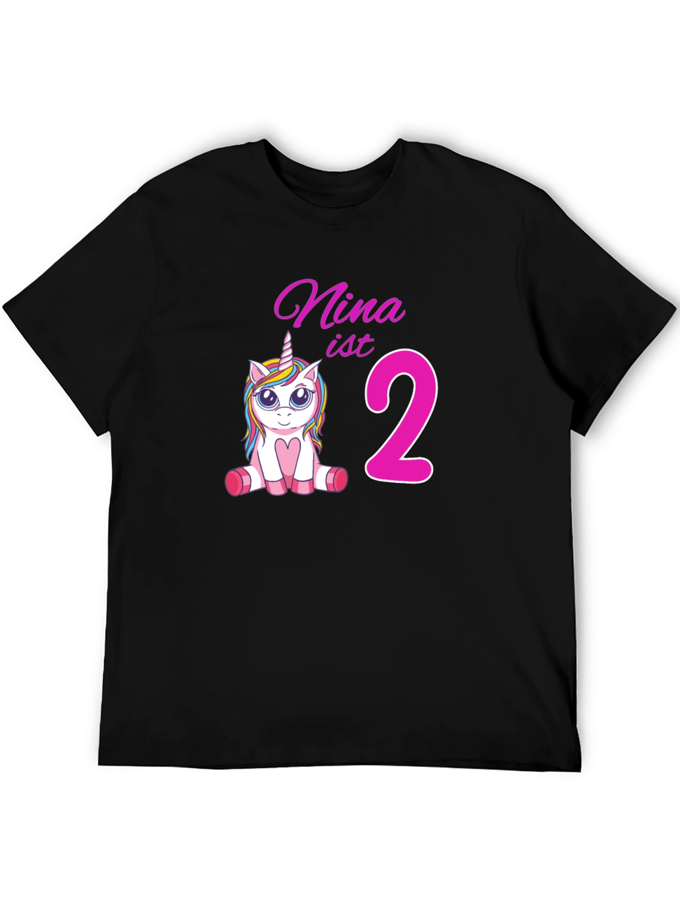 Nina is 2 Unicorn Birthday T-Shirt