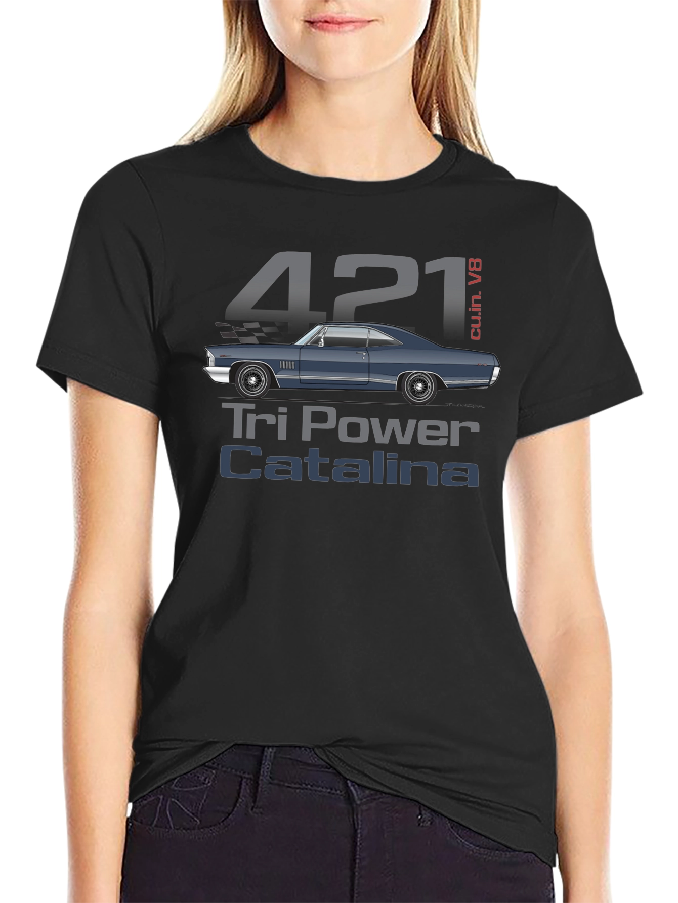 421 Tri Power Catalina Car Graphic Tee
