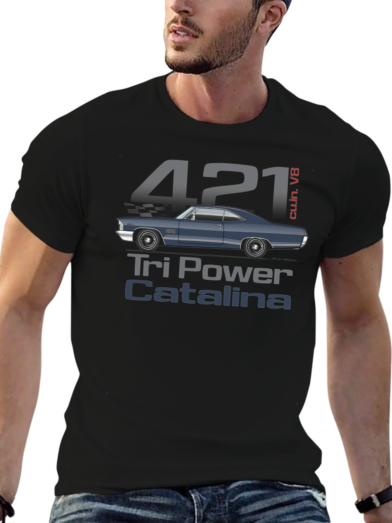 421 Tri Power Catalina Car Graphic Tee