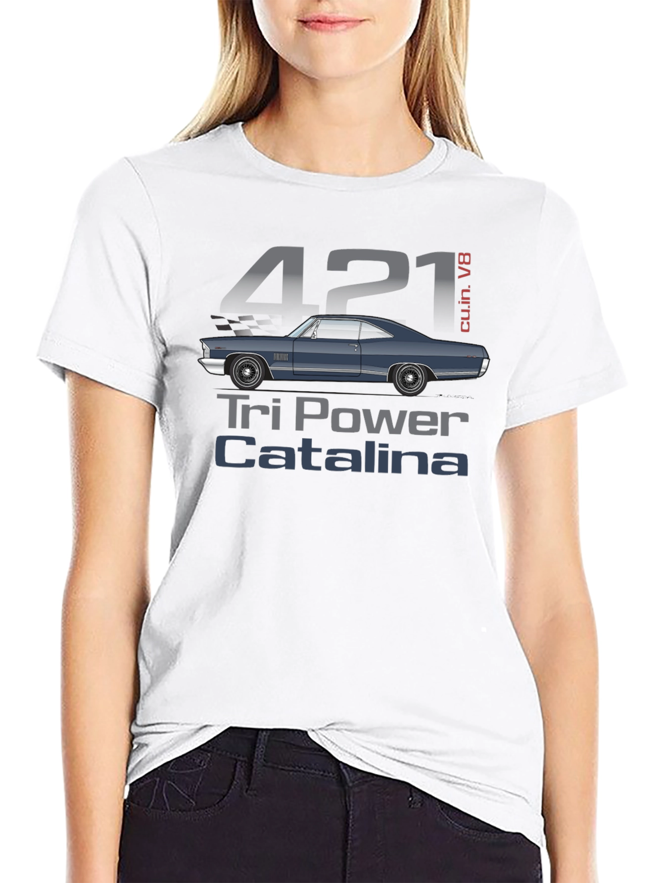 421 Tri Power Catalina Car Graphic Tee