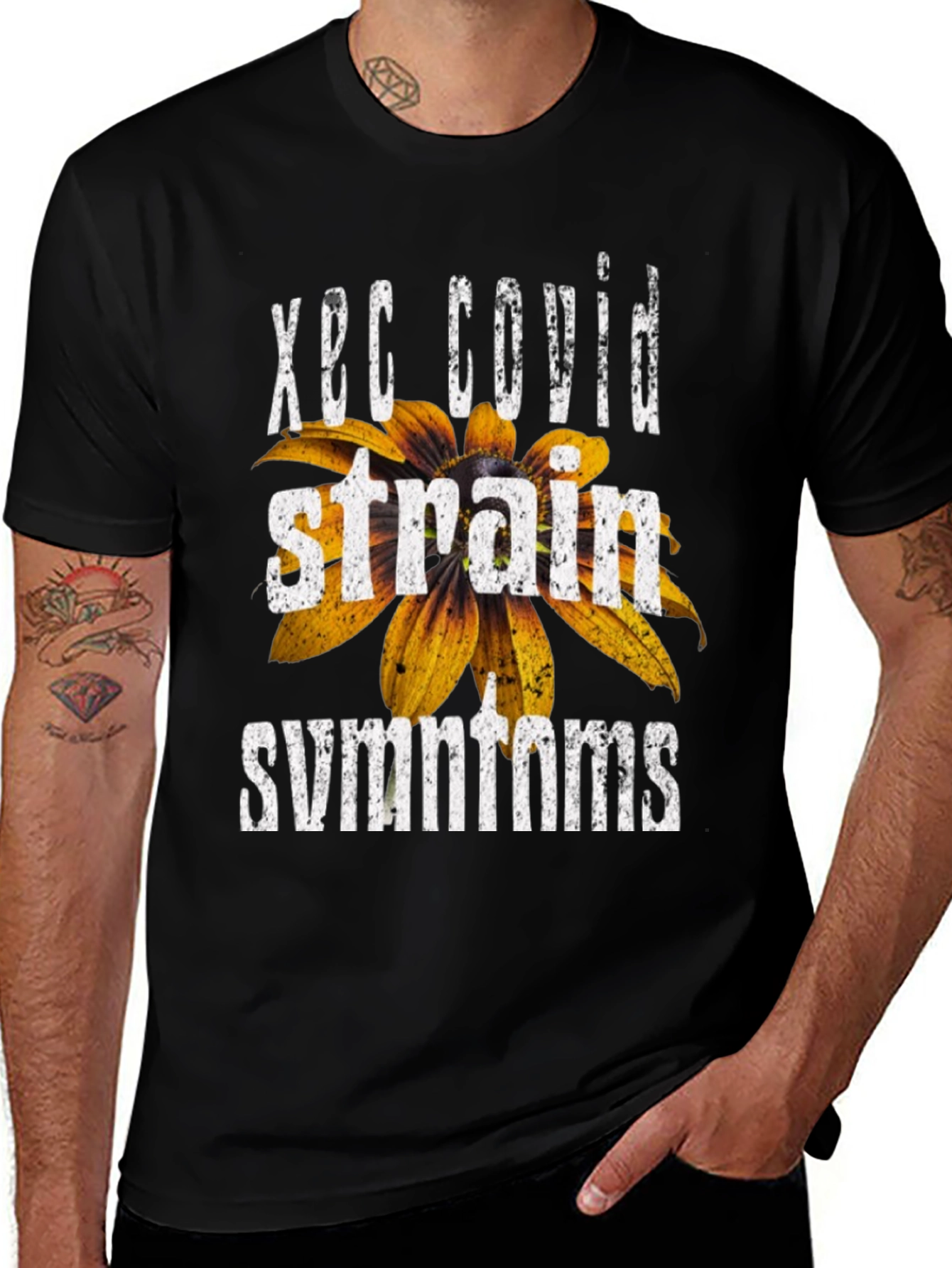 XEC Covid Strain Symptoms Graphic Tee