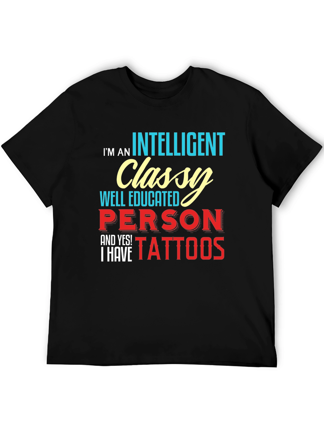 Intelligent Classy Tattooed T-Shirt