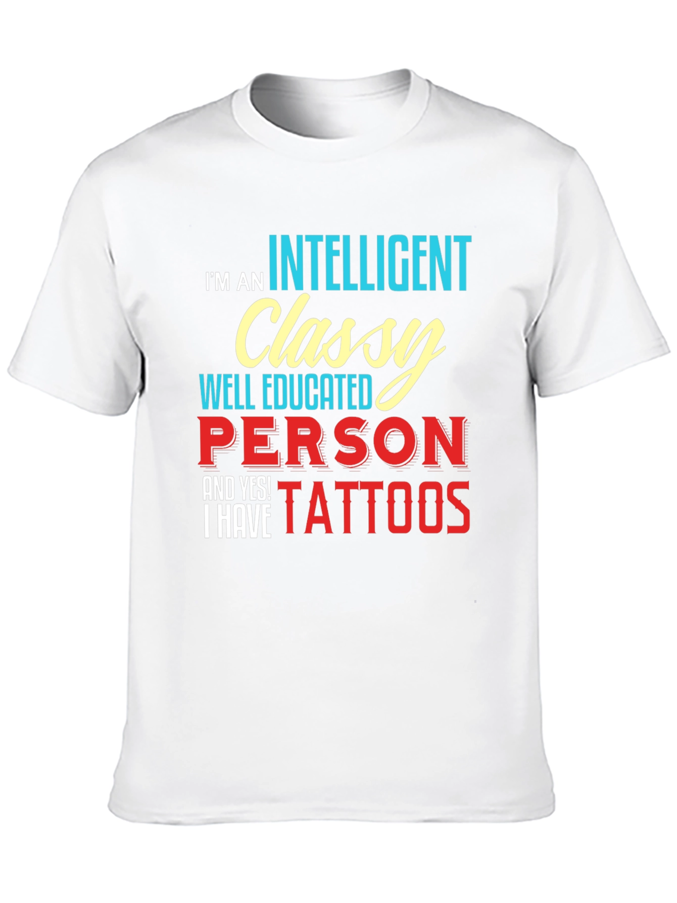 Intelligent Classy Tattooed T-Shirt
