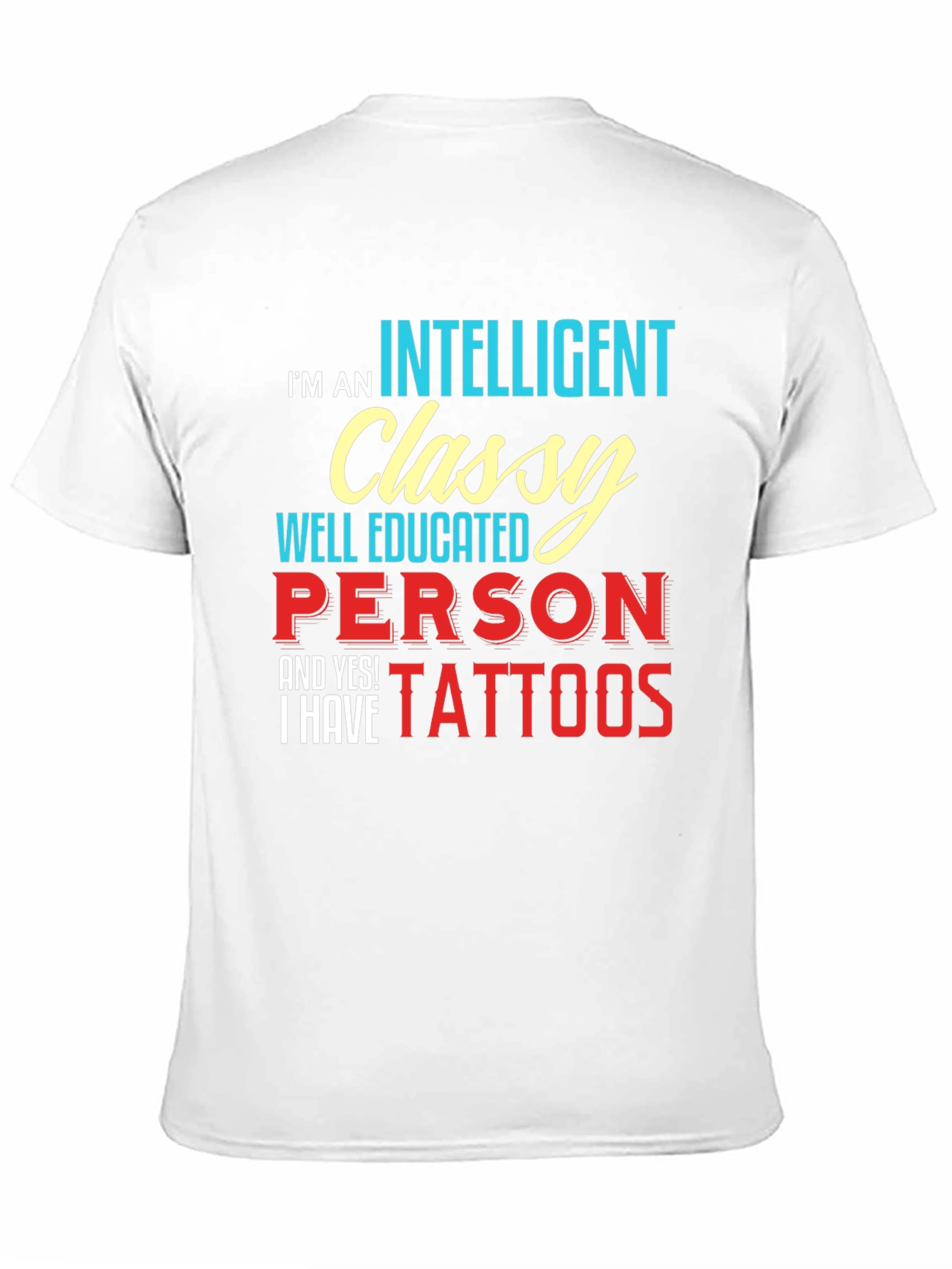 Intelligent Classy Tattooed T-Shirt