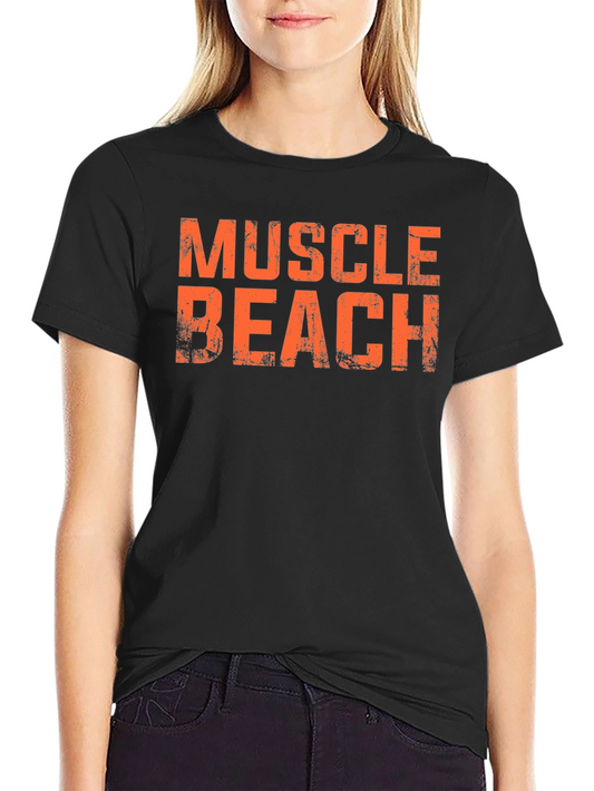 Muscle Beach Graphic Tee - Black