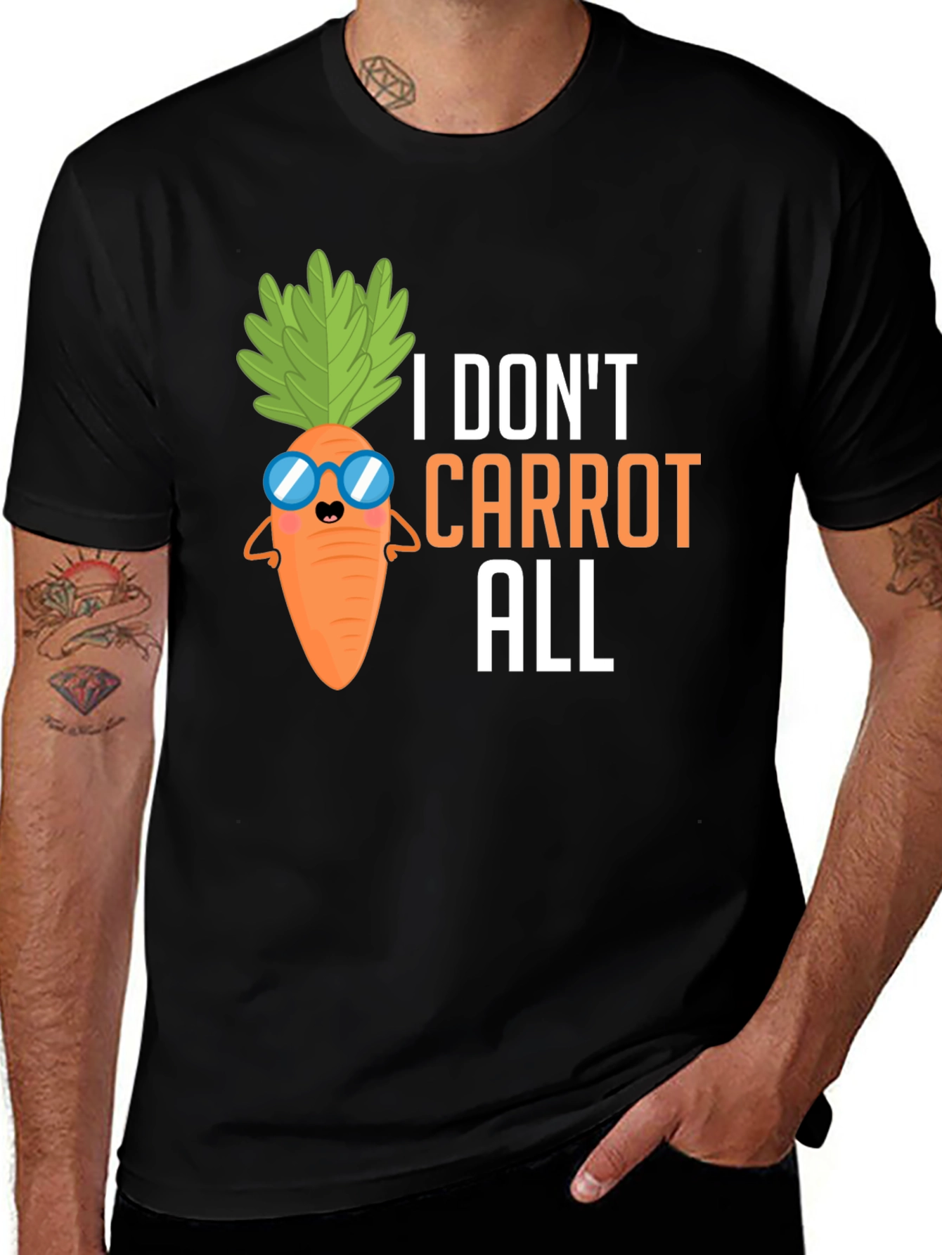I Dont Carrot All T-Shirt Funny Pun Tee
