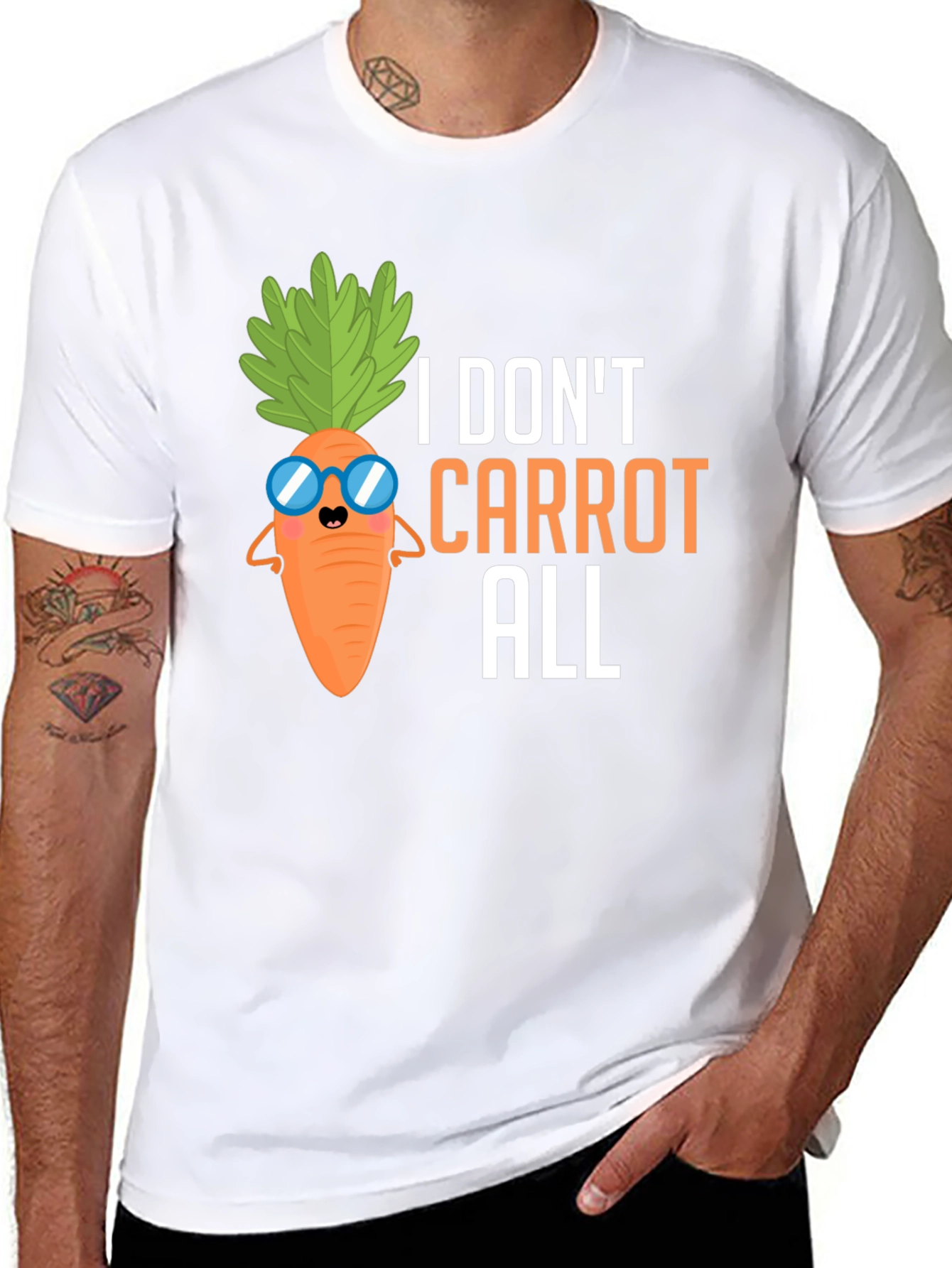 I Dont Carrot All T-Shirt Funny Pun Tee