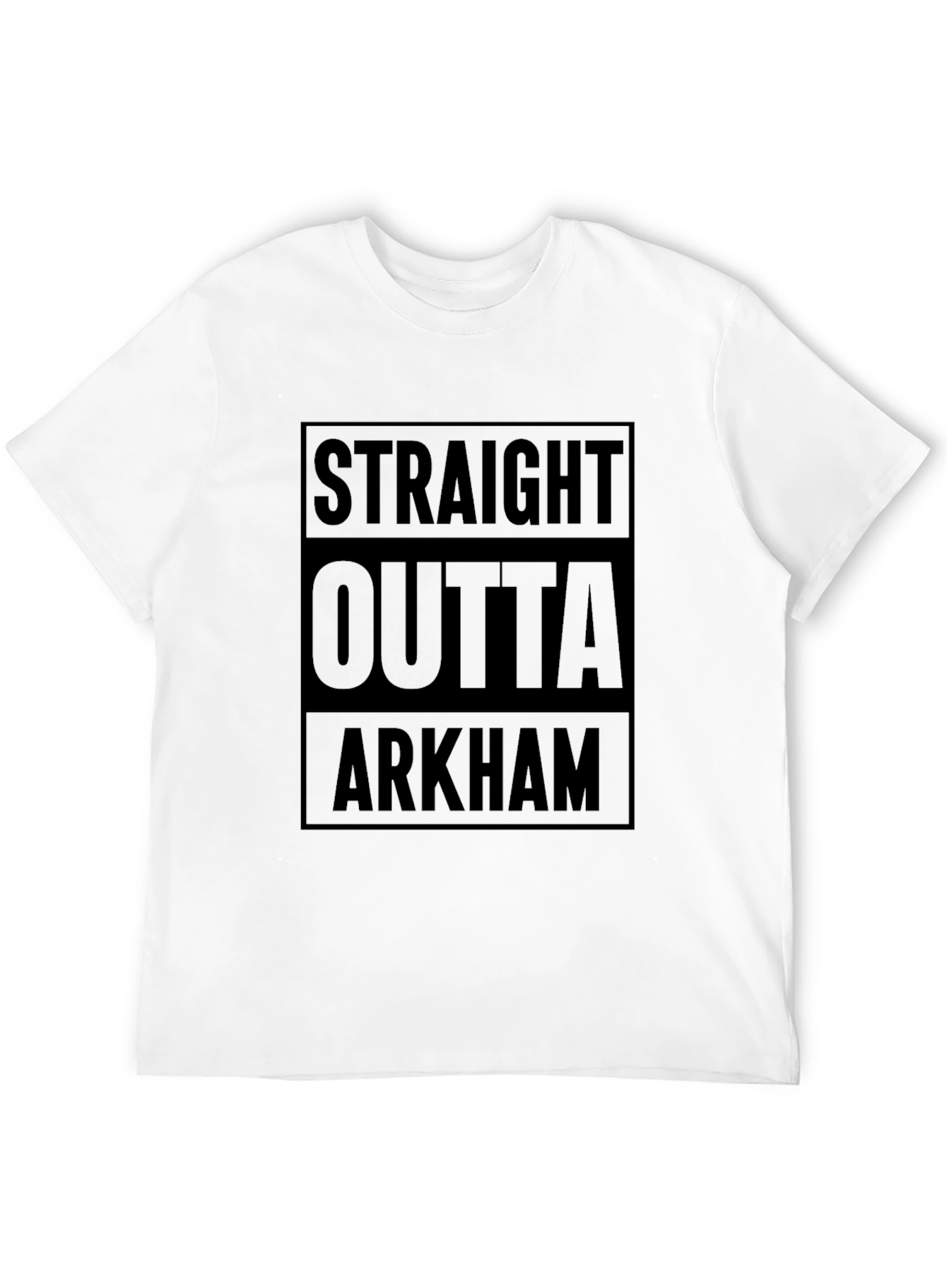 Straight Outta Arkham Black T-Shirt