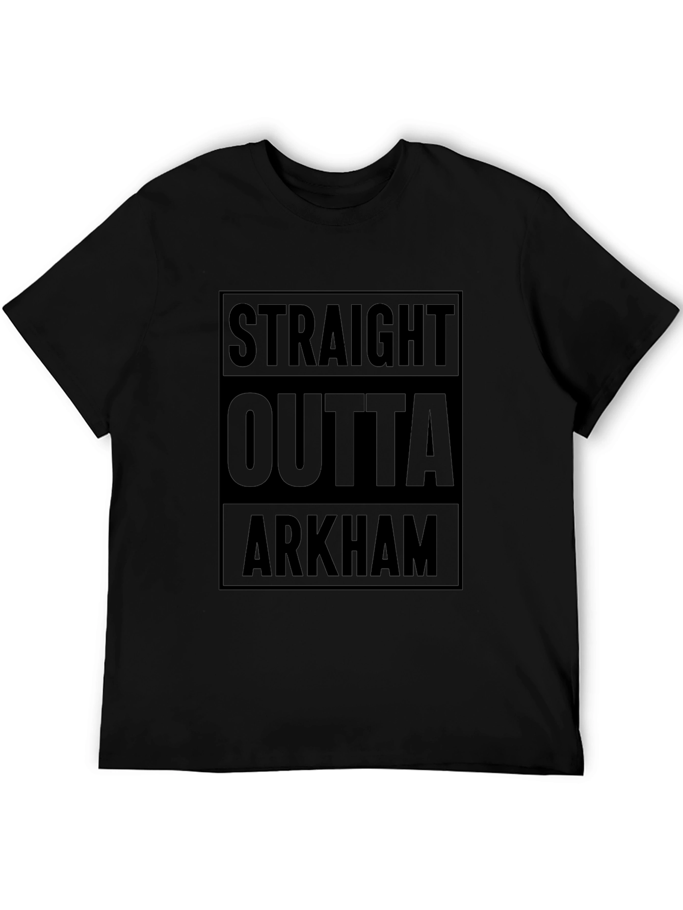 Straight Outta Arkham Black T-Shirt