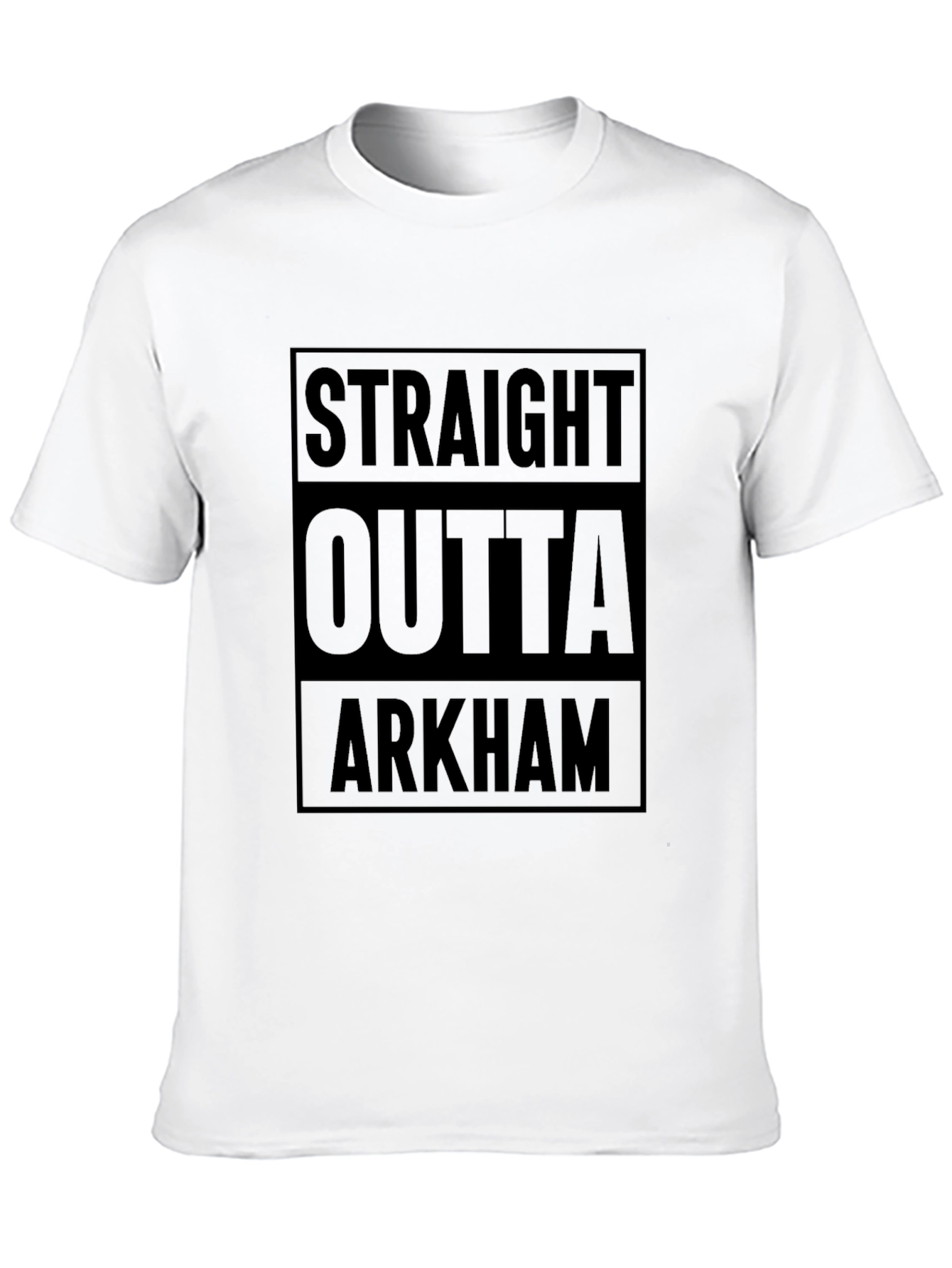 Straight Outta Arkham Black T-Shirt