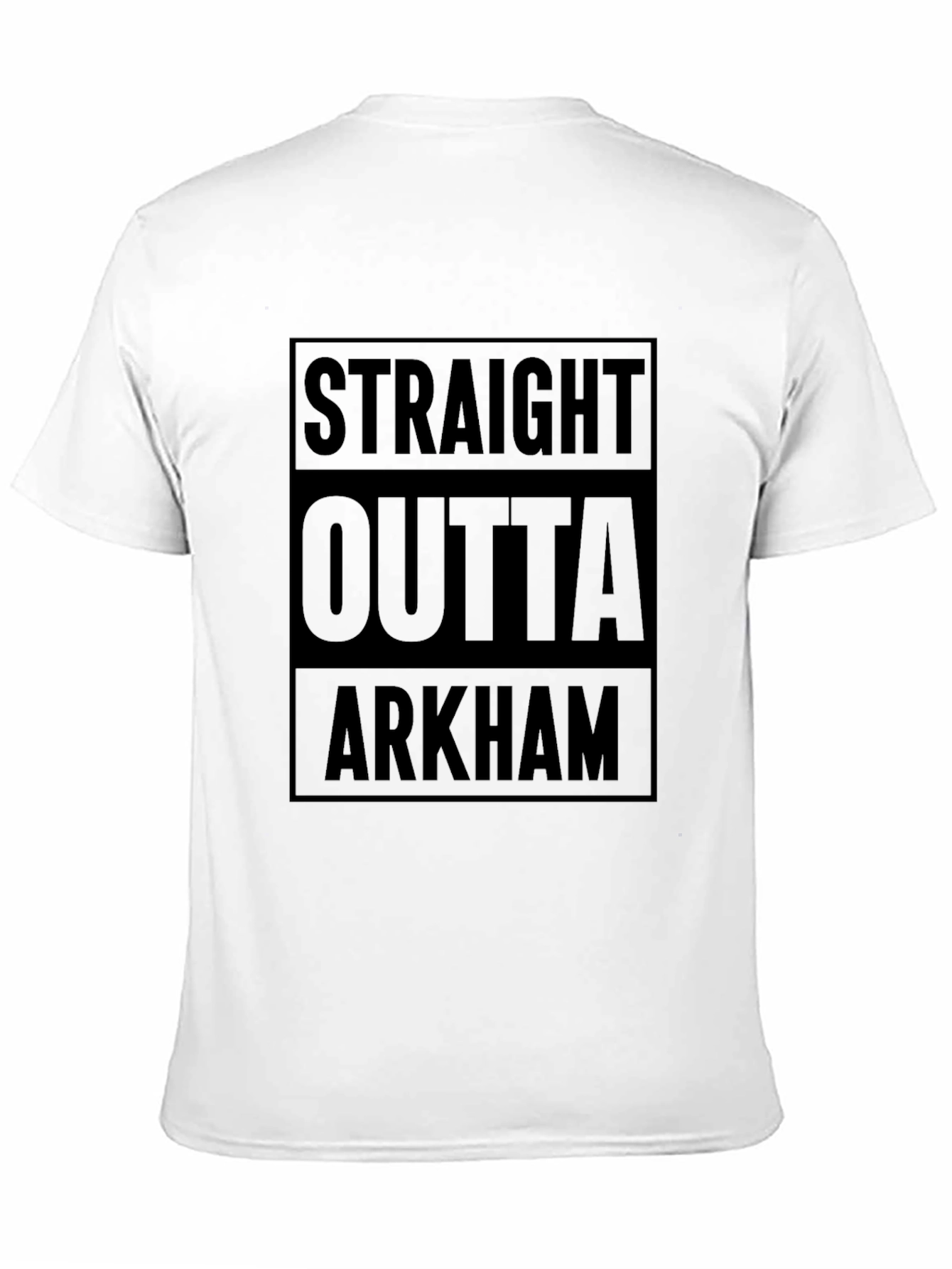 Straight Outta Arkham Black T-Shirt