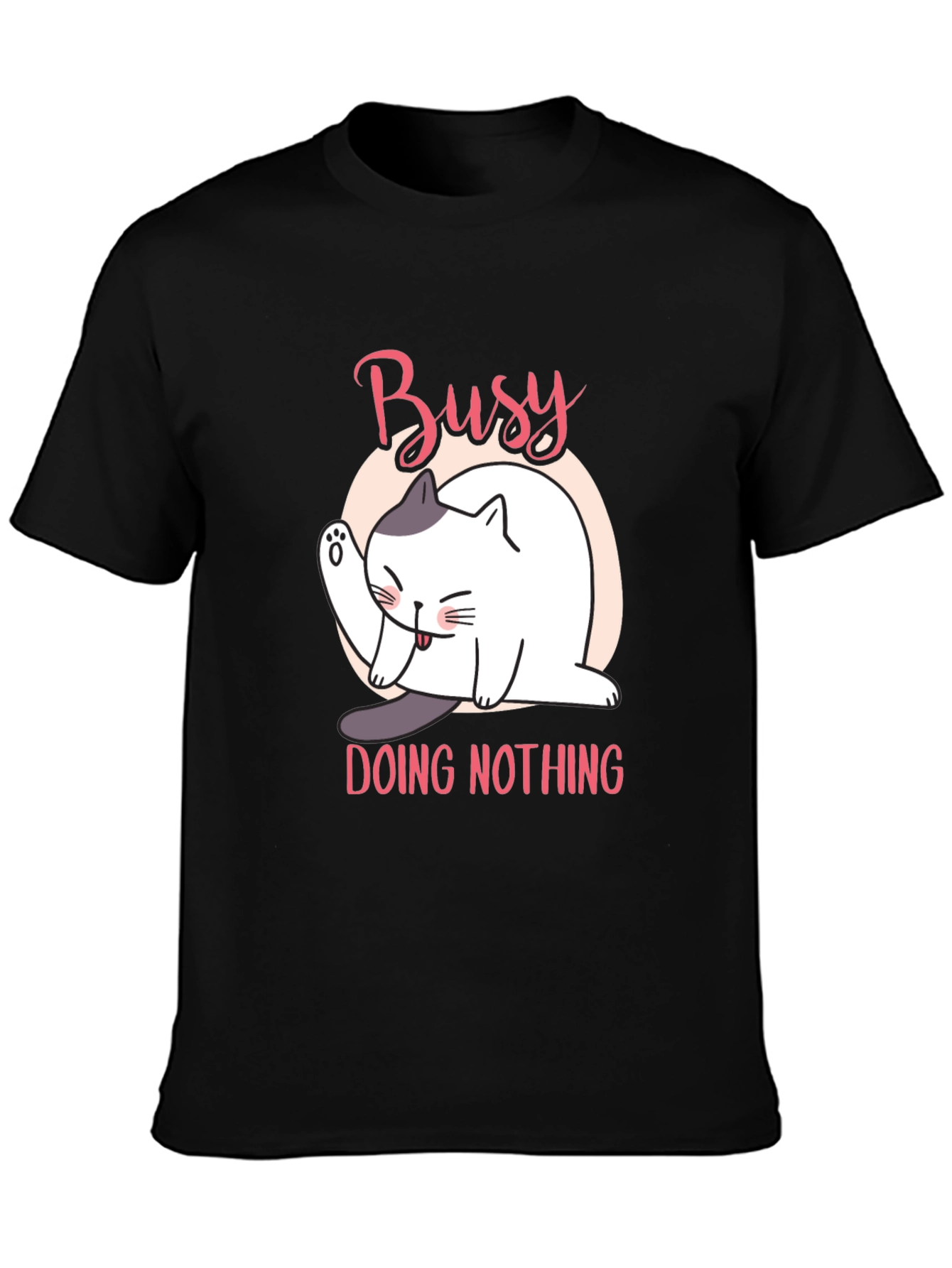 Busy Doing Nothing Cat T-Shirt