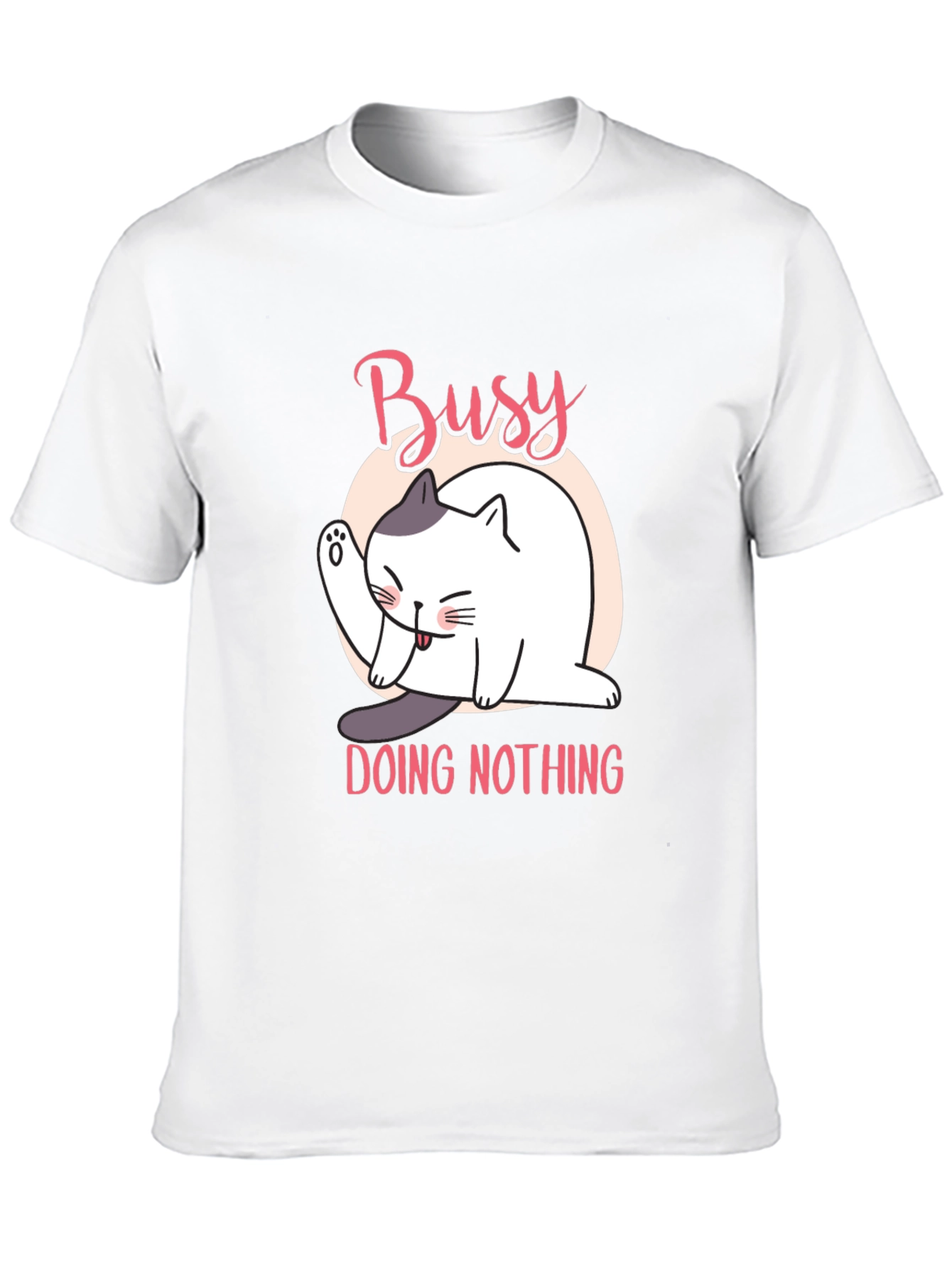 Busy Doing Nothing Cat T-Shirt