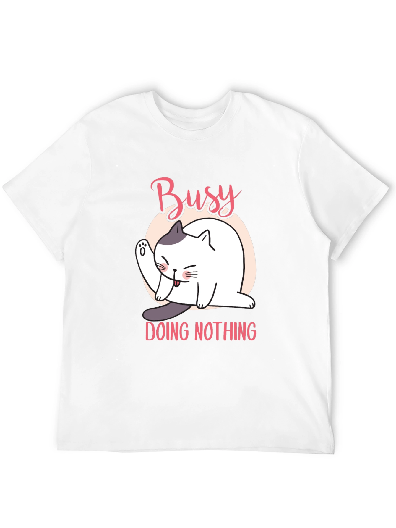 Busy Doing Nothing Cat T-Shirt