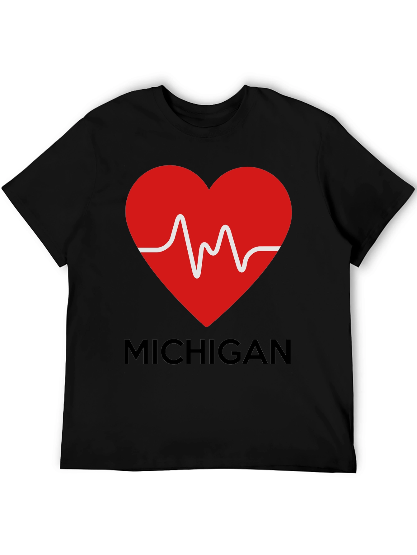 Michigan Love Heartbeat T-Shirt