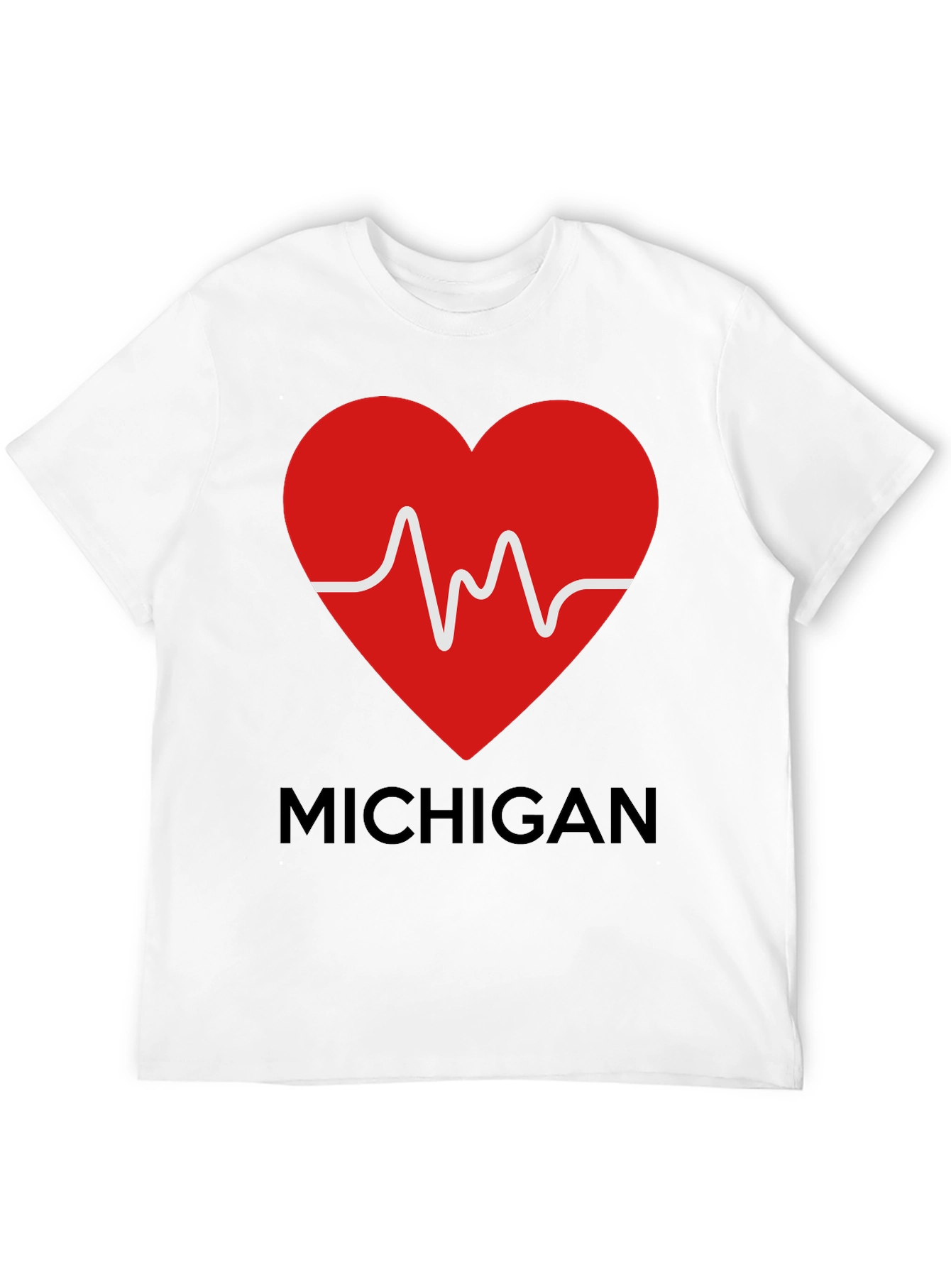 Michigan Love Heartbeat T-Shirt