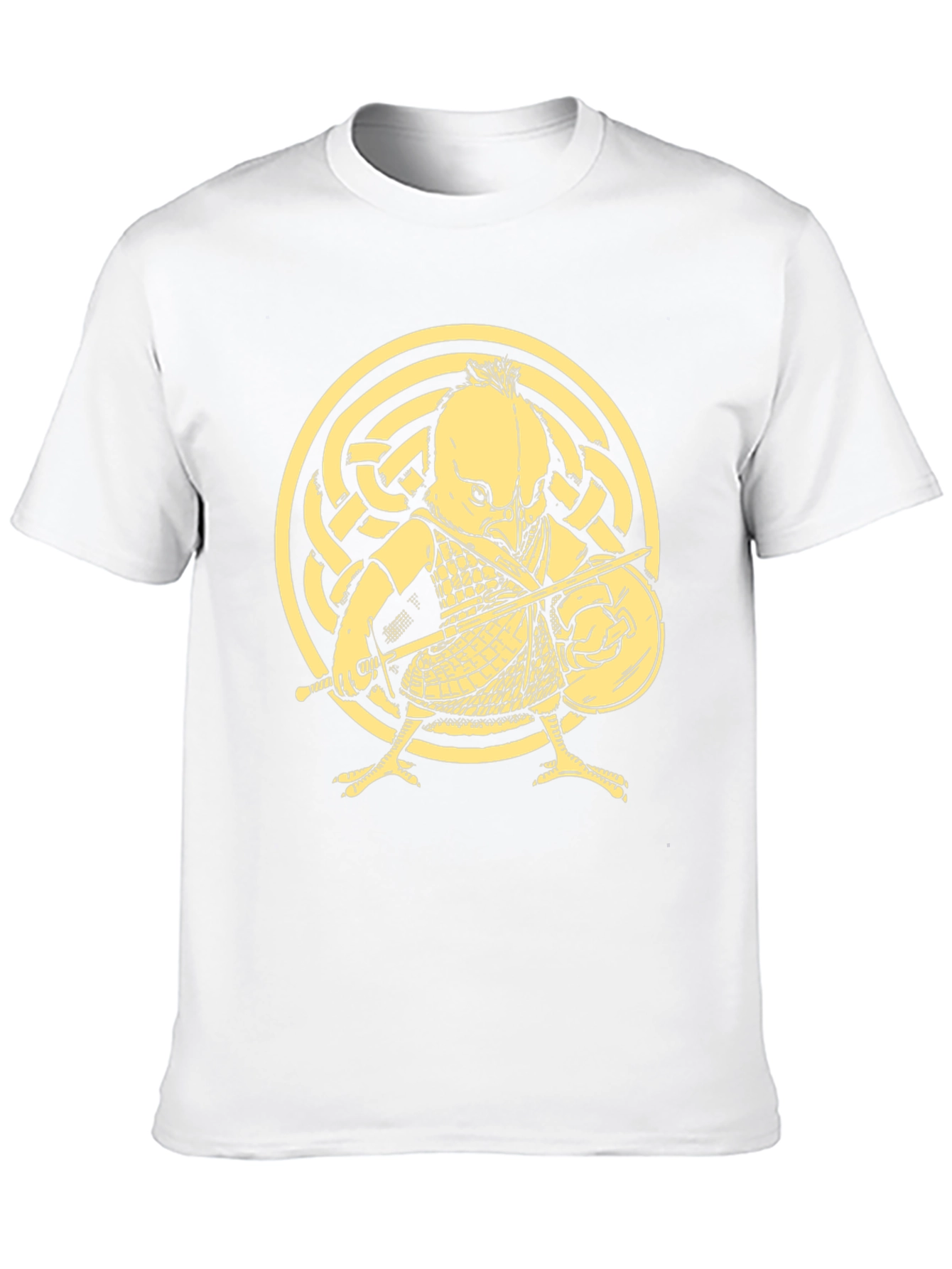 Black T-Shirt with Warrior Chicken Graphic