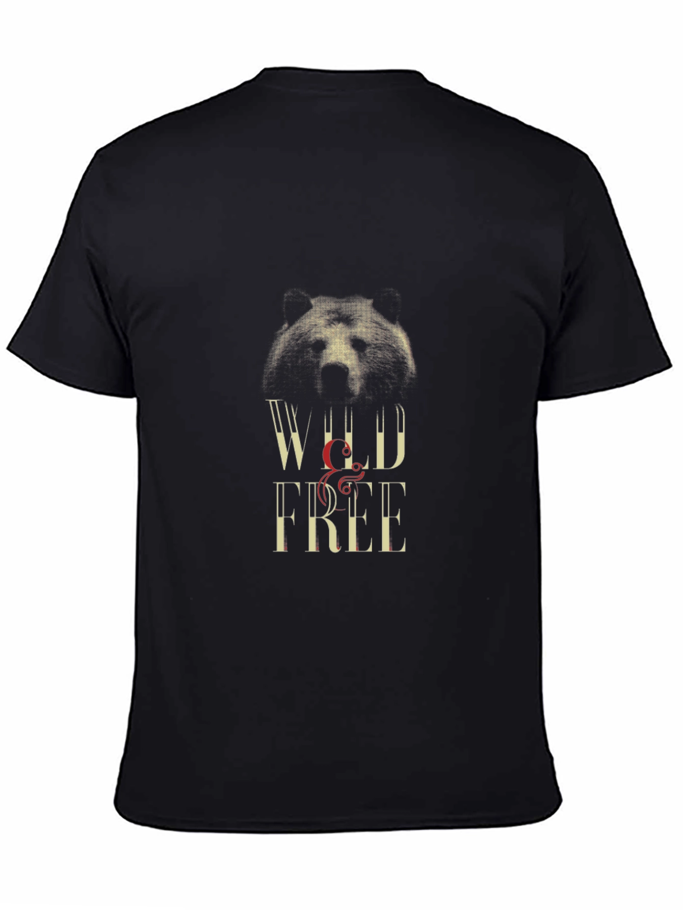 Wild & Free Graphic Tee - Bear Design