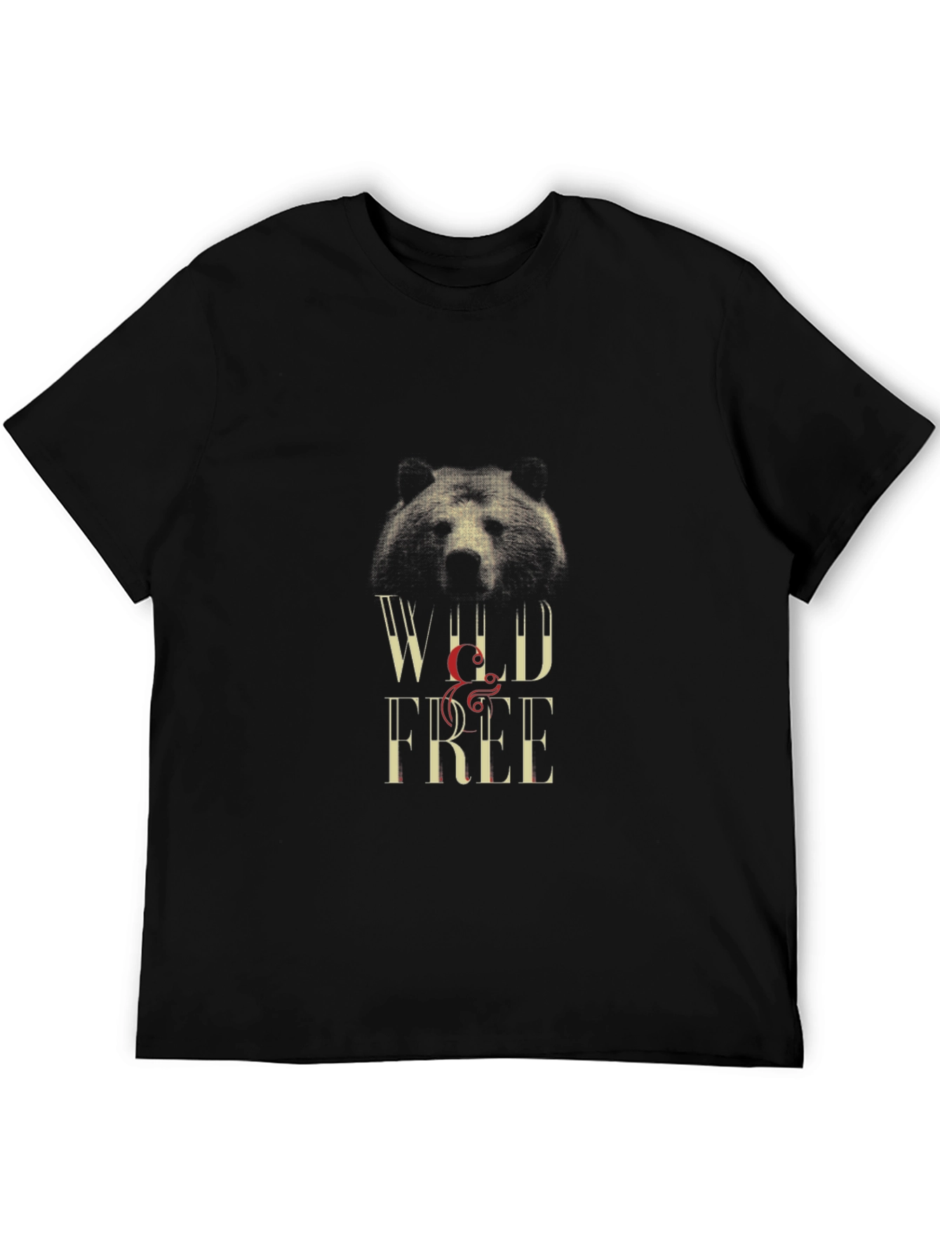 Wild & Free Graphic Tee - Bear Design