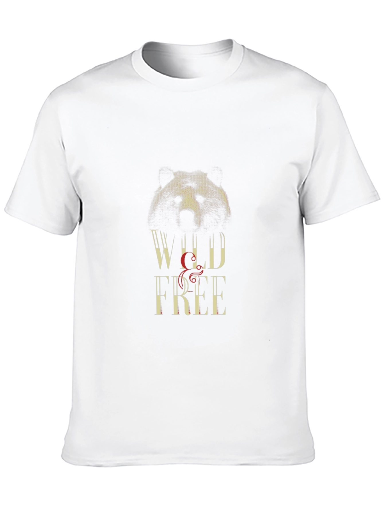 Wild & Free Graphic Tee - Bear Design