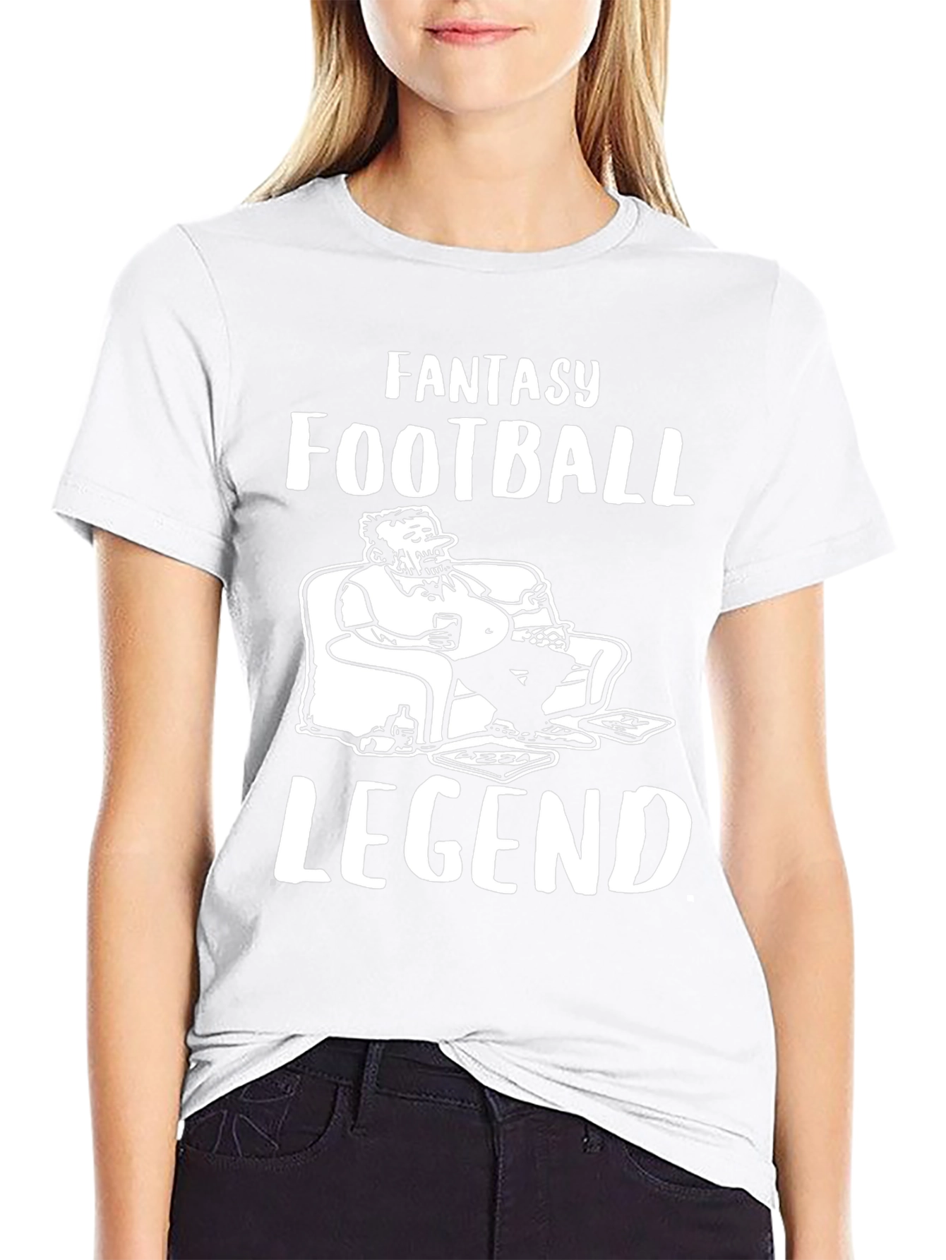 Fantasy Football Legend Graphic Tee - Black