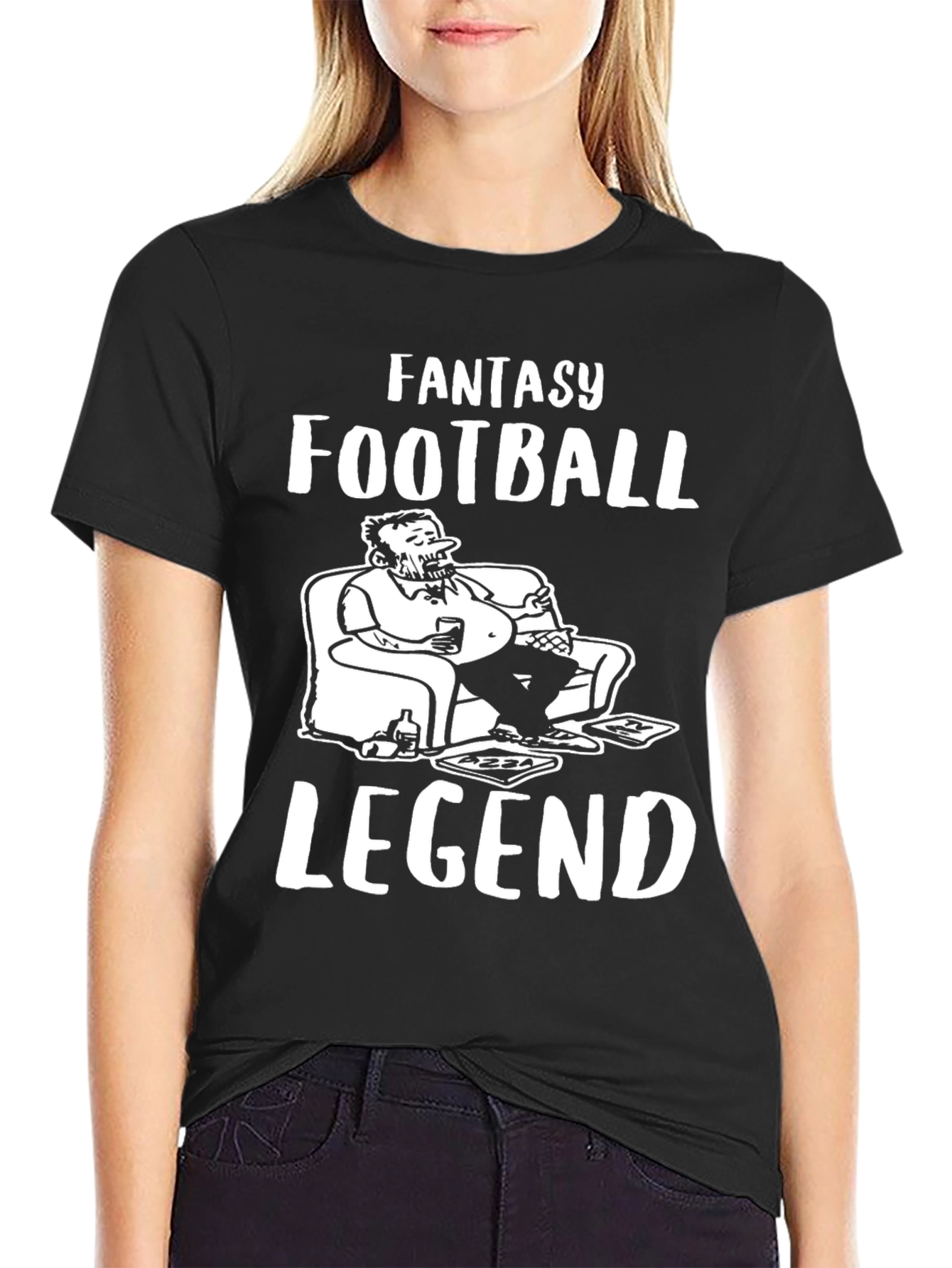 Fantasy Football Legend Graphic Tee - Black