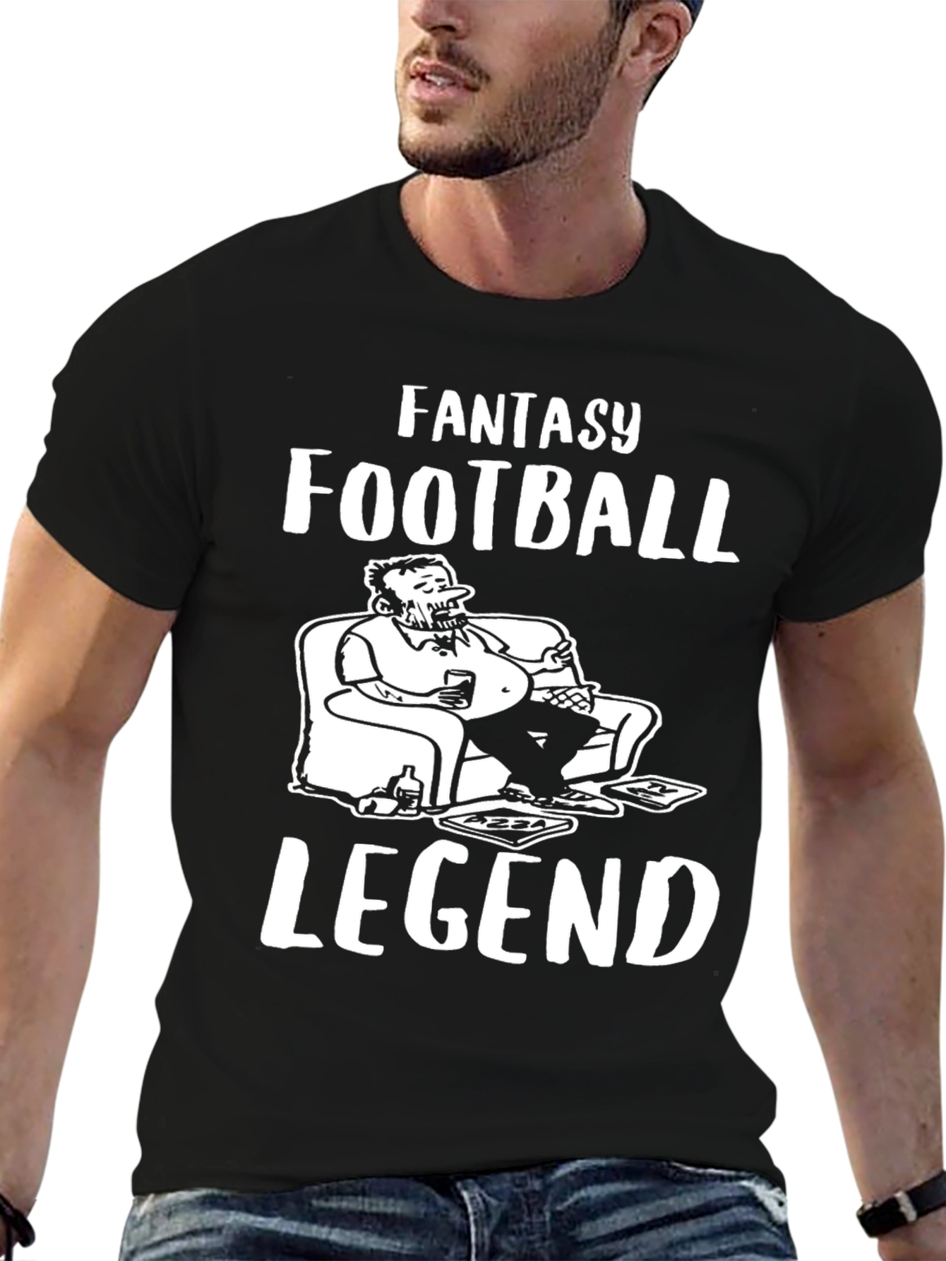Fantasy Football Legend Graphic Tee - Black