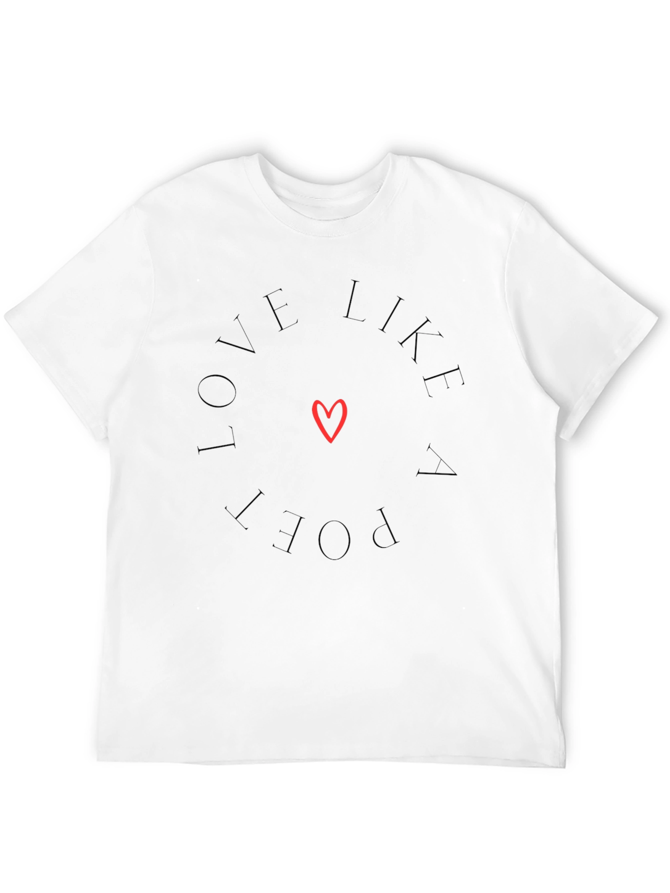 Love Like a Poet Black Graphic Tee