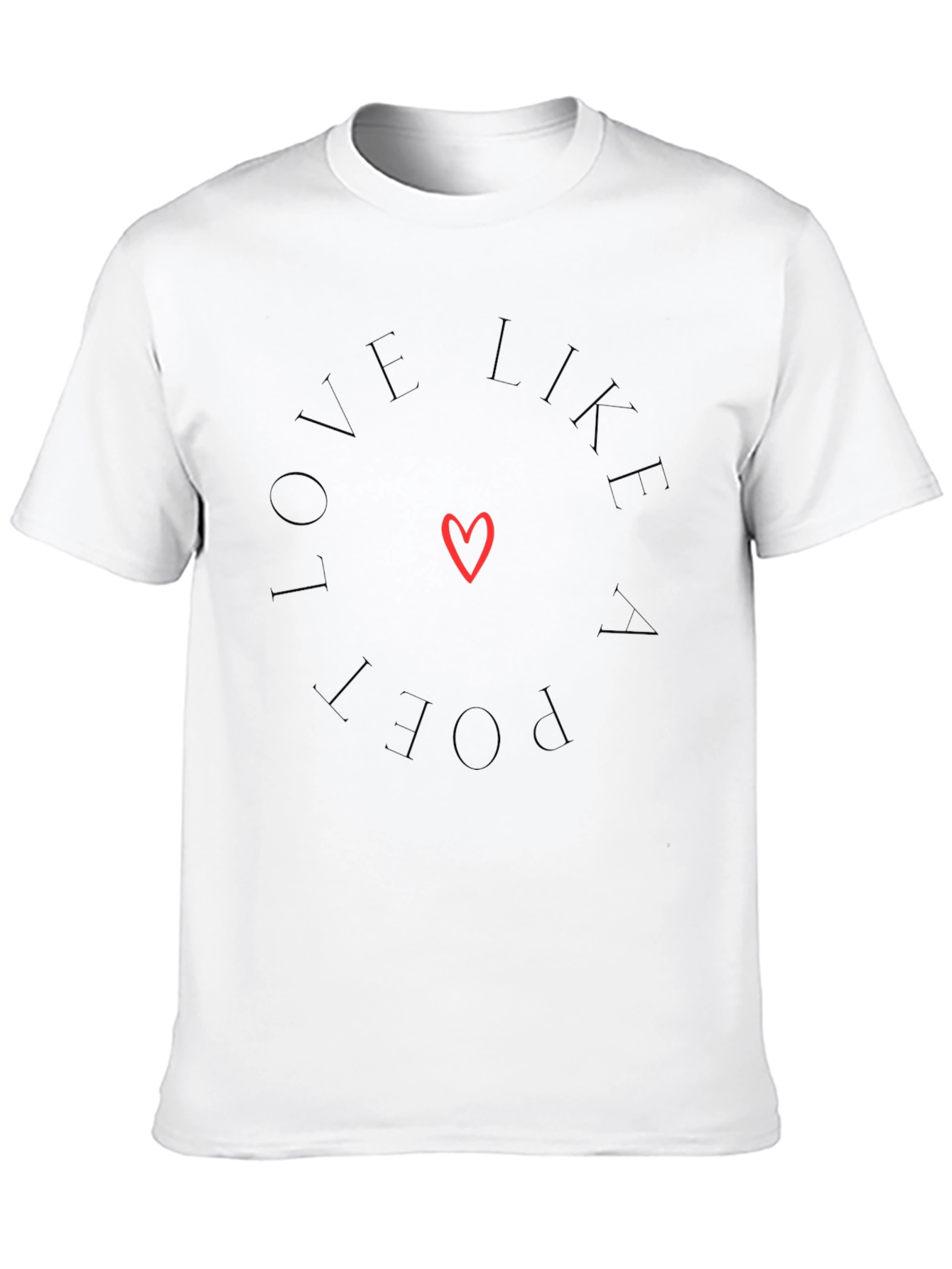 Love Like a Poet Black Graphic Tee