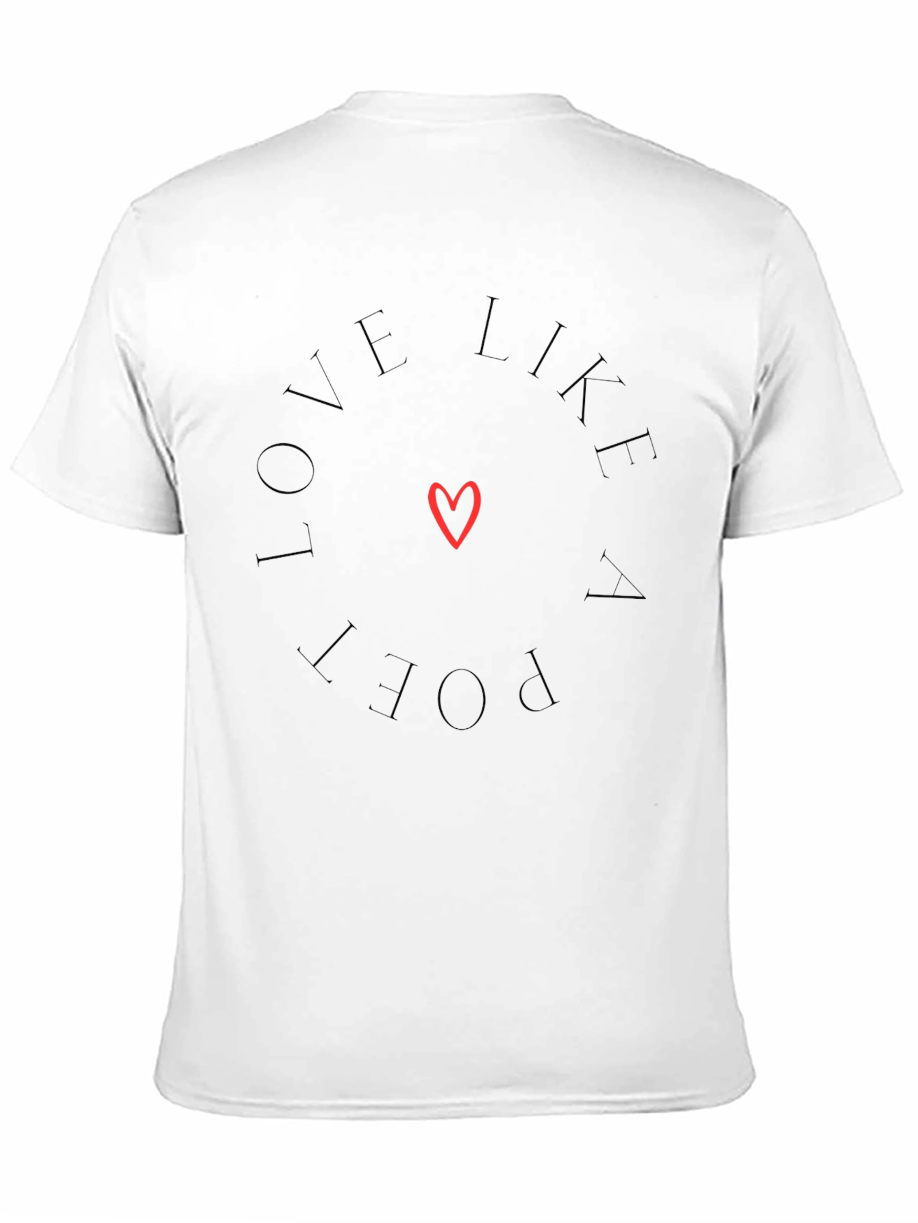 Love Like a Poet Black Graphic Tee