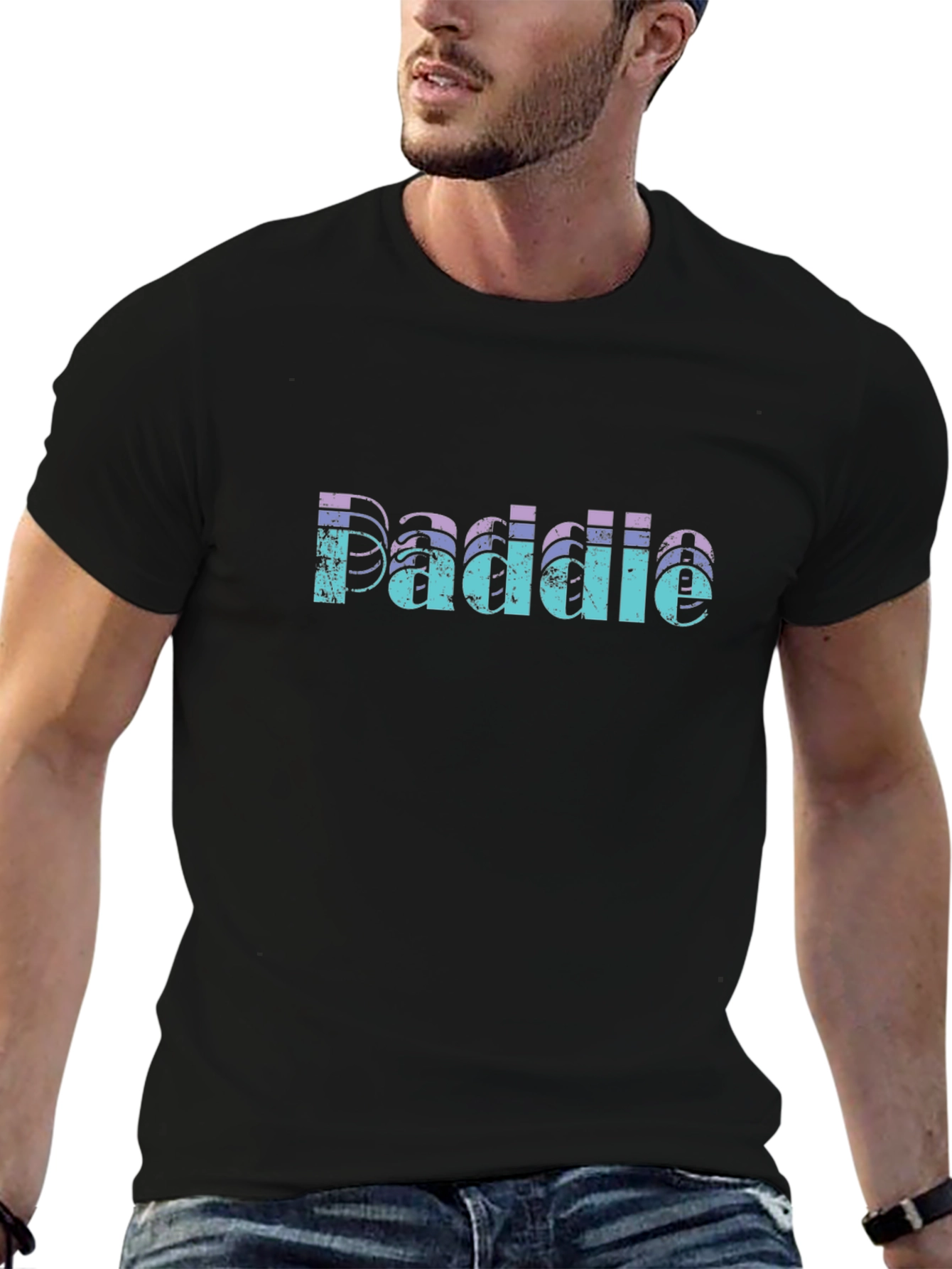 Retro Paddie Graphic T-Shirt - Black