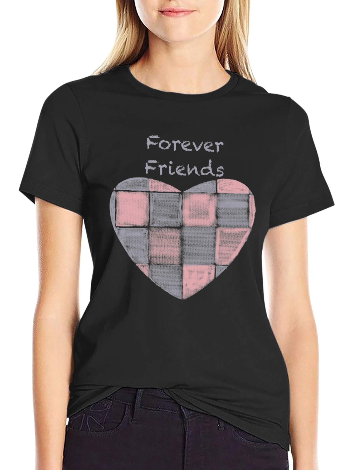 Forever Friends Heart Graphic T-Shirt