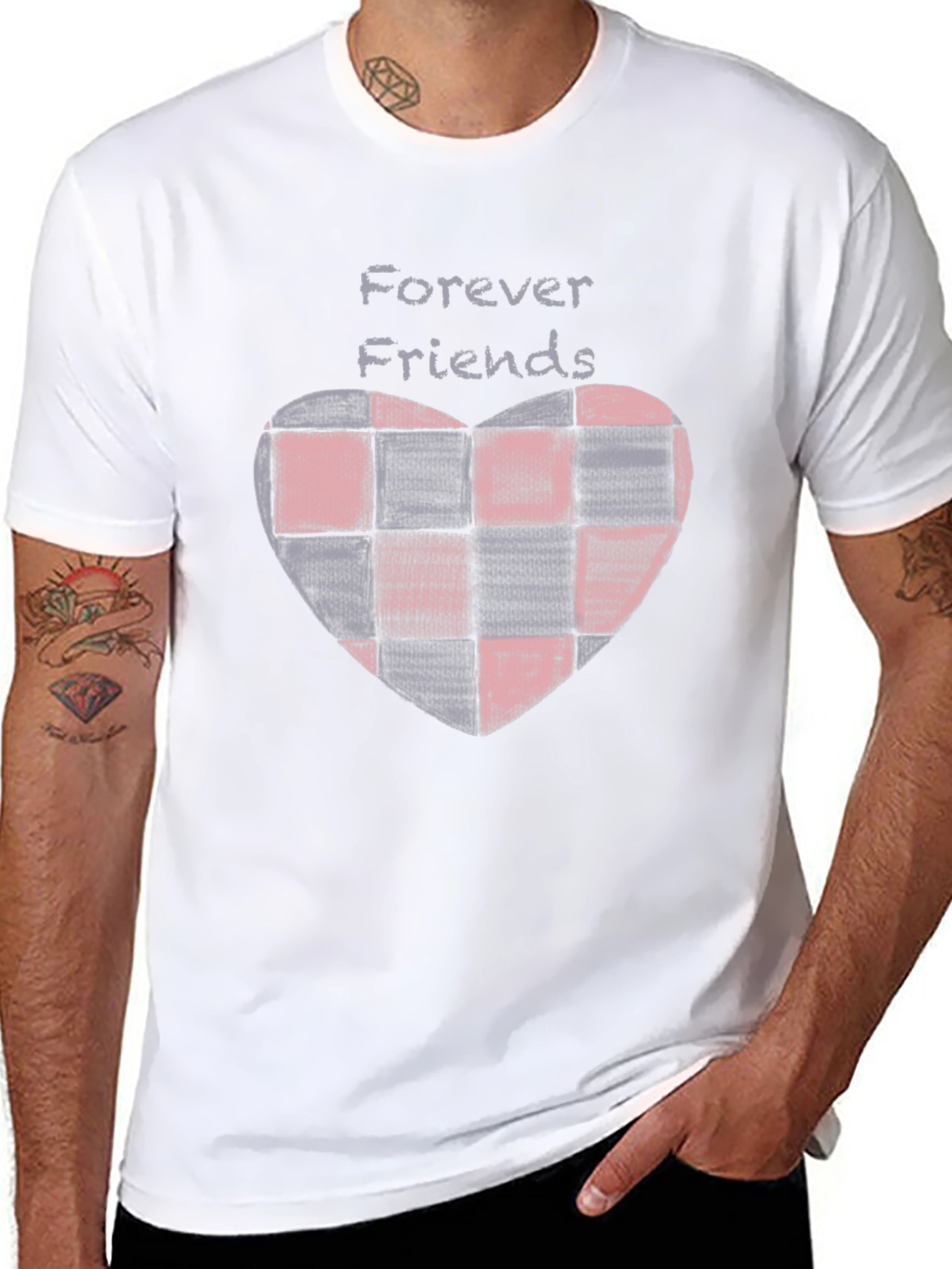 Forever Friends Heart Graphic T-Shirt