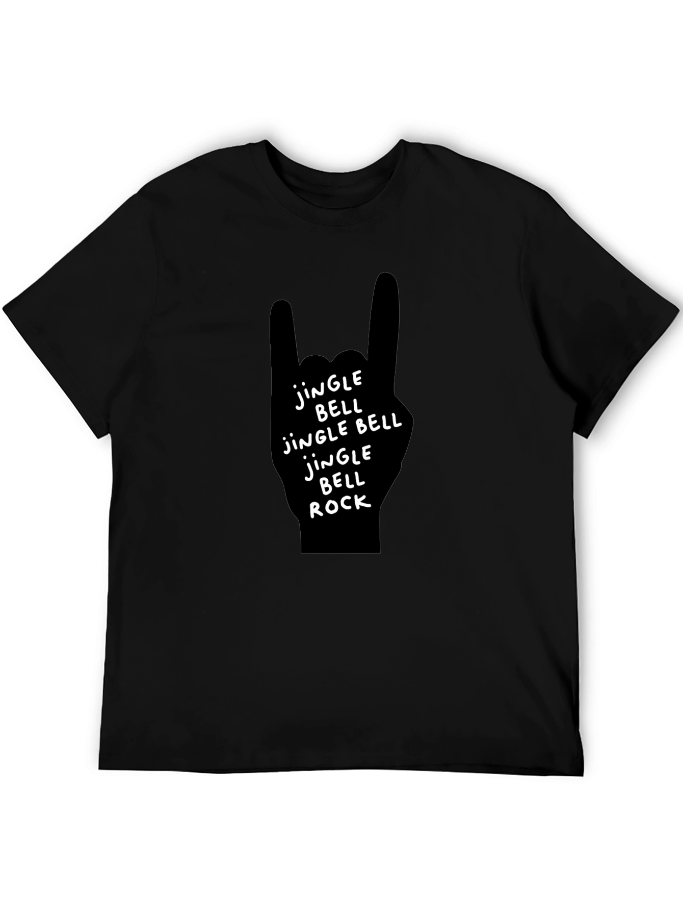 Jingle Bell Rock Graphic Tee - Black