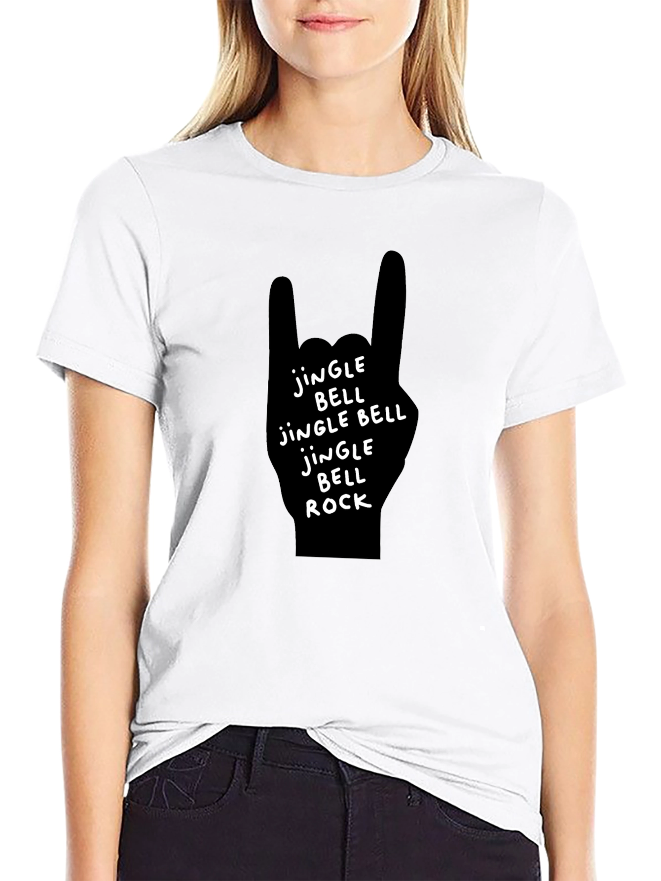 Jingle Bell Rock Graphic Tee - Black