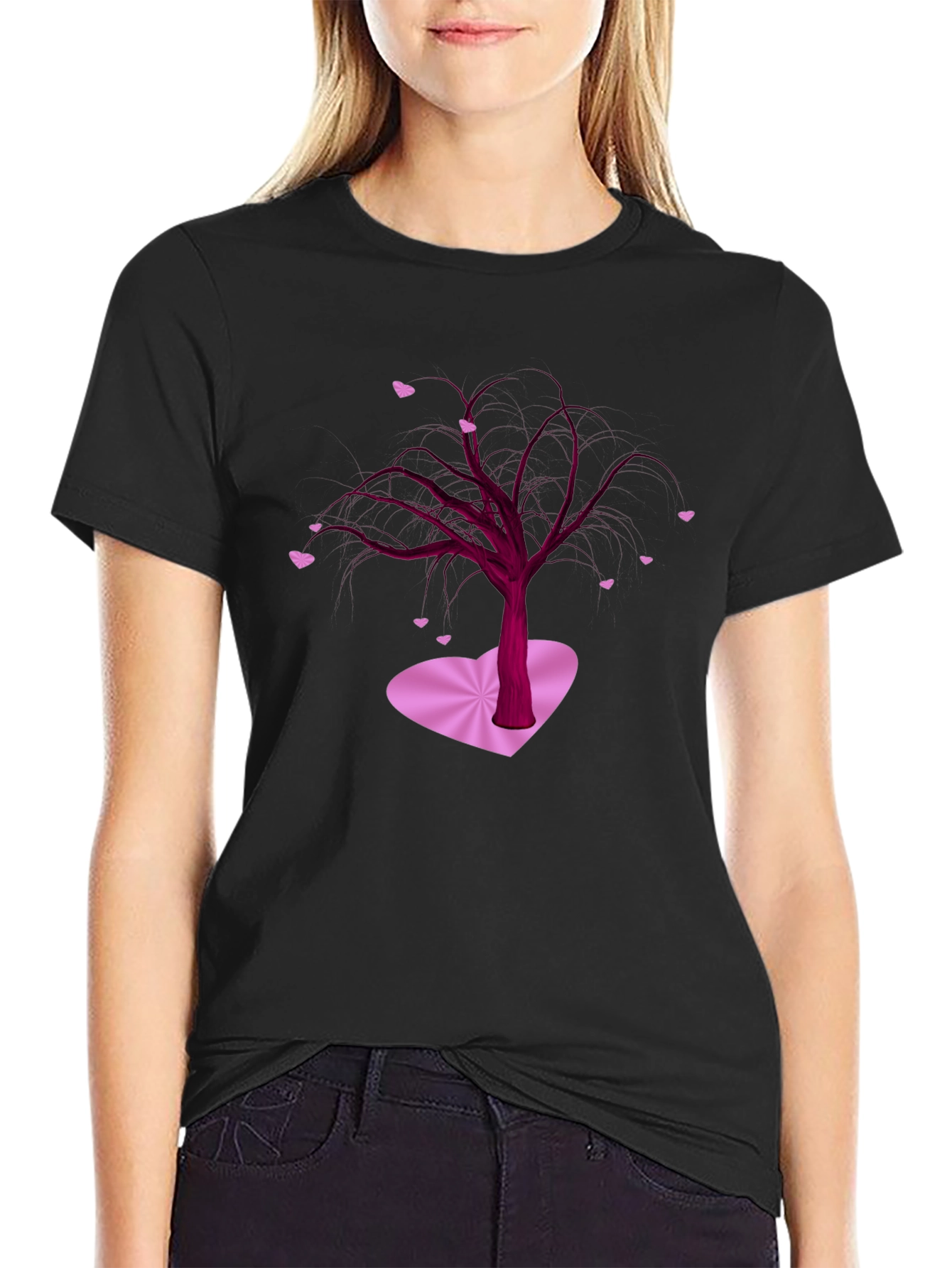 Romantic Tree Heart Valentine T-Shirt