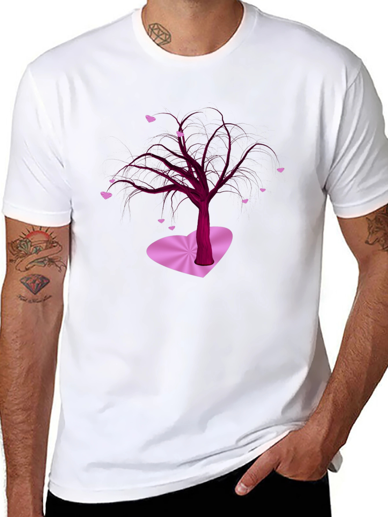 Romantic Tree Heart Valentine T-Shirt