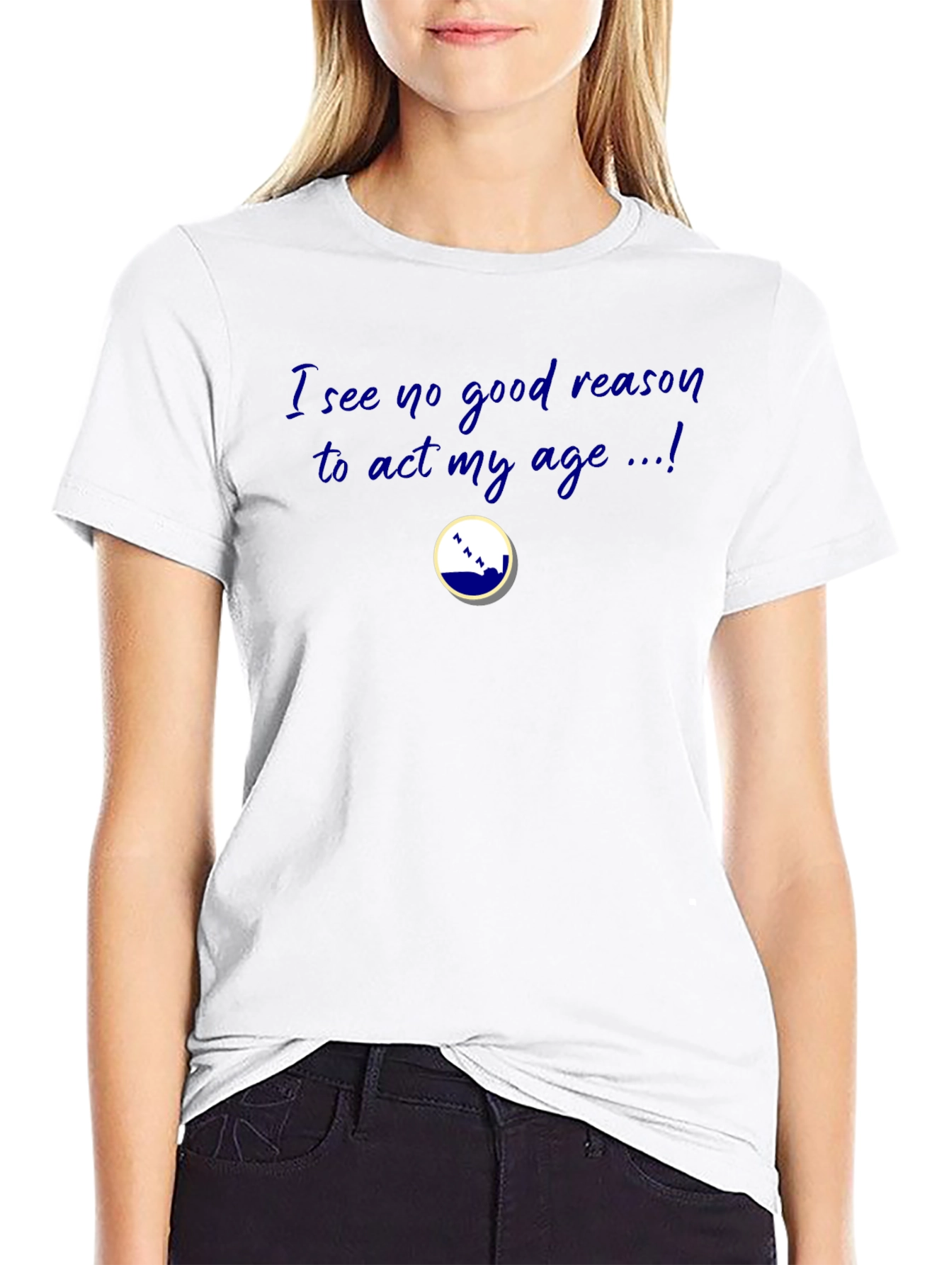 Funny Act My Age Black T-Shirt