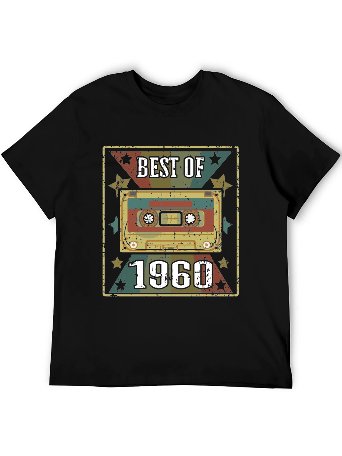Best of 1960 Cassette Tape Black T-Shirt