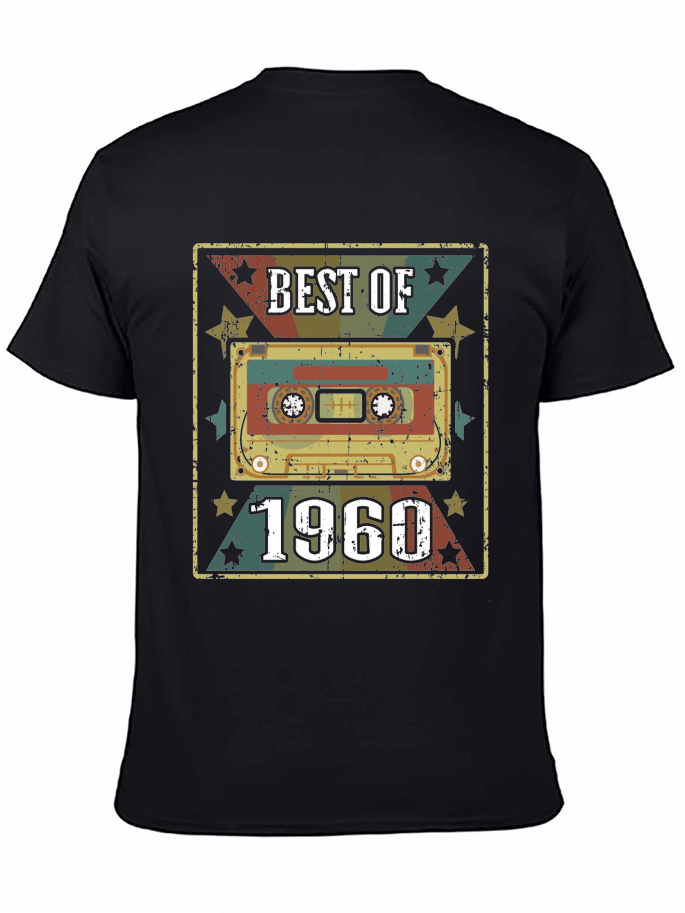 Best of 1960 Cassette Tape Black T-Shirt