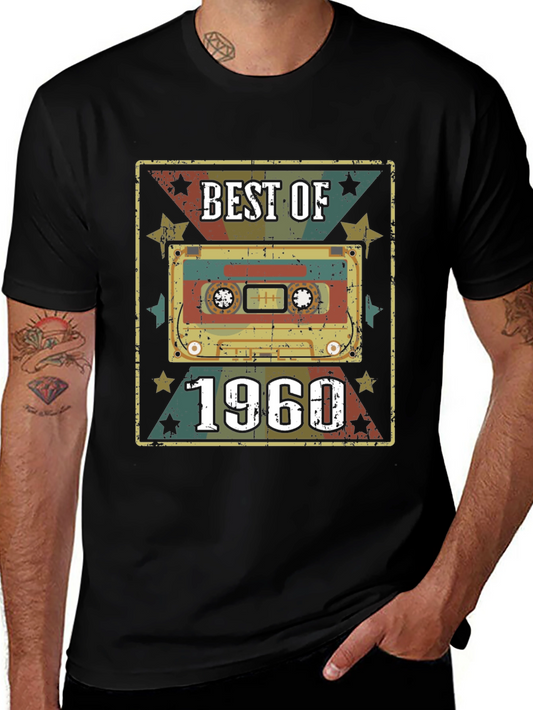 Best of 1960 Cassette Tape Black T-Shirt