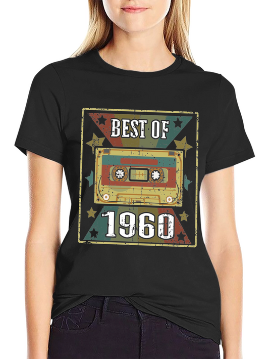 Best of 1960 Cassette Tape Black T-Shirt
