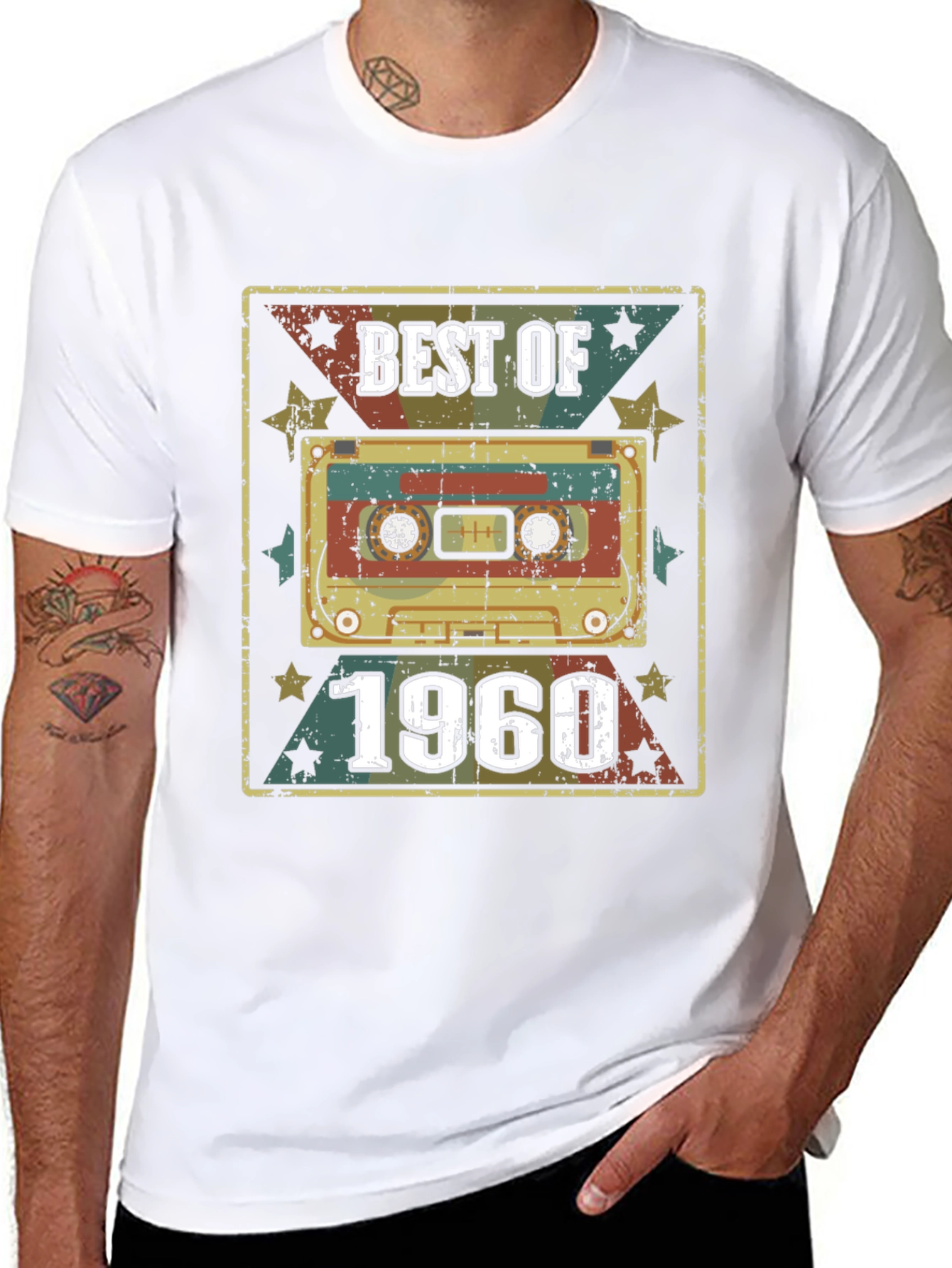 Best of 1960 Cassette Tape Black T-Shirt