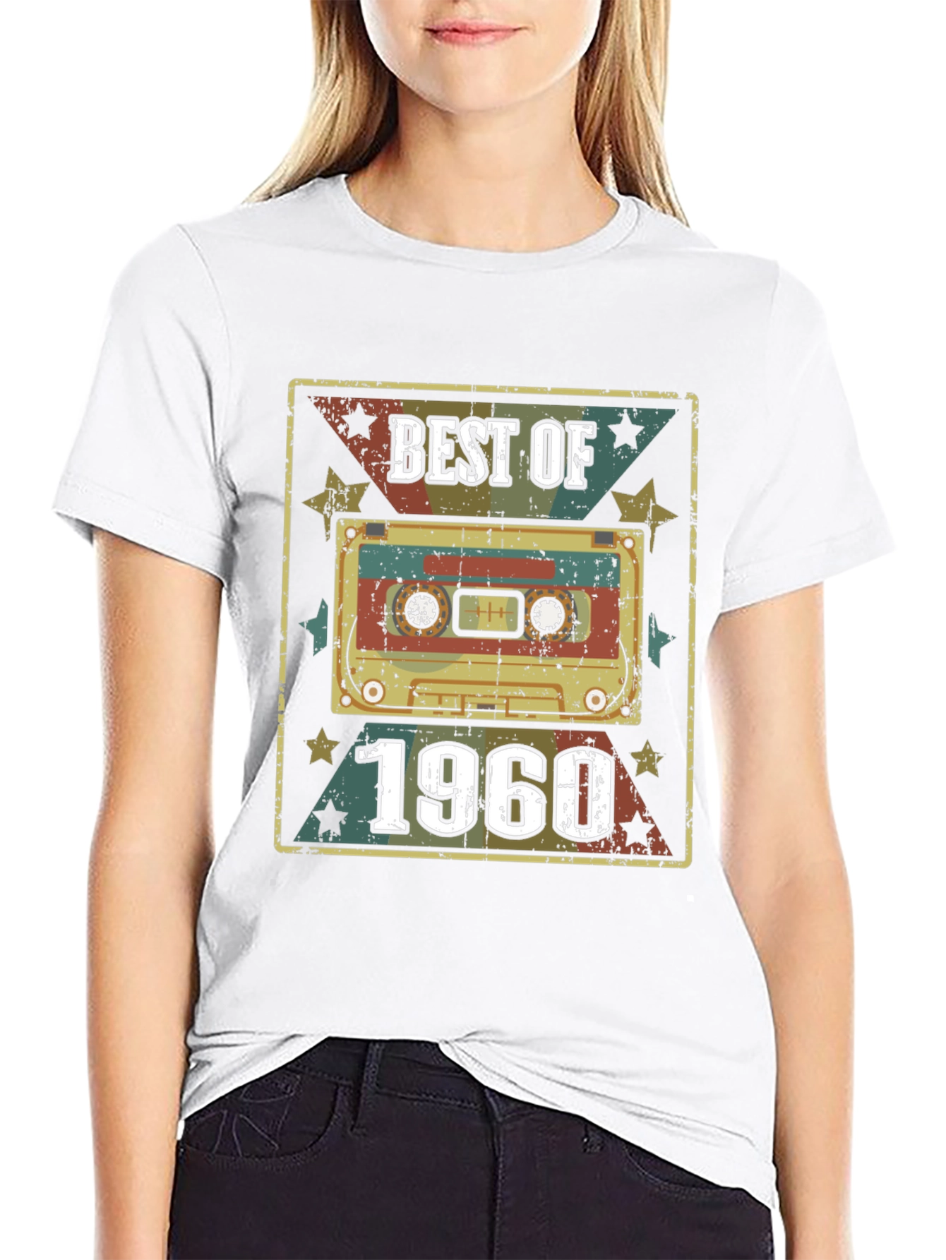 Best of 1960 Cassette Tape Black T-Shirt