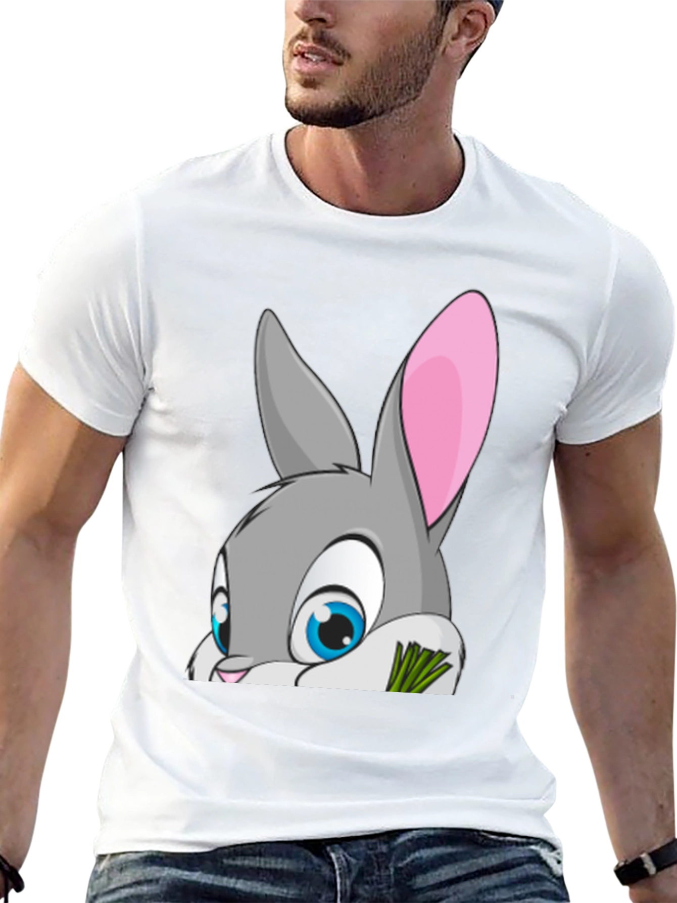 Bunny Graphic Tee - Cute Rabbit Design T-Shirt