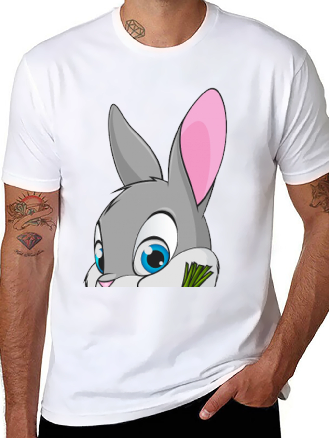 Bunny Graphic Tee - Cute Rabbit Design T-Shirt